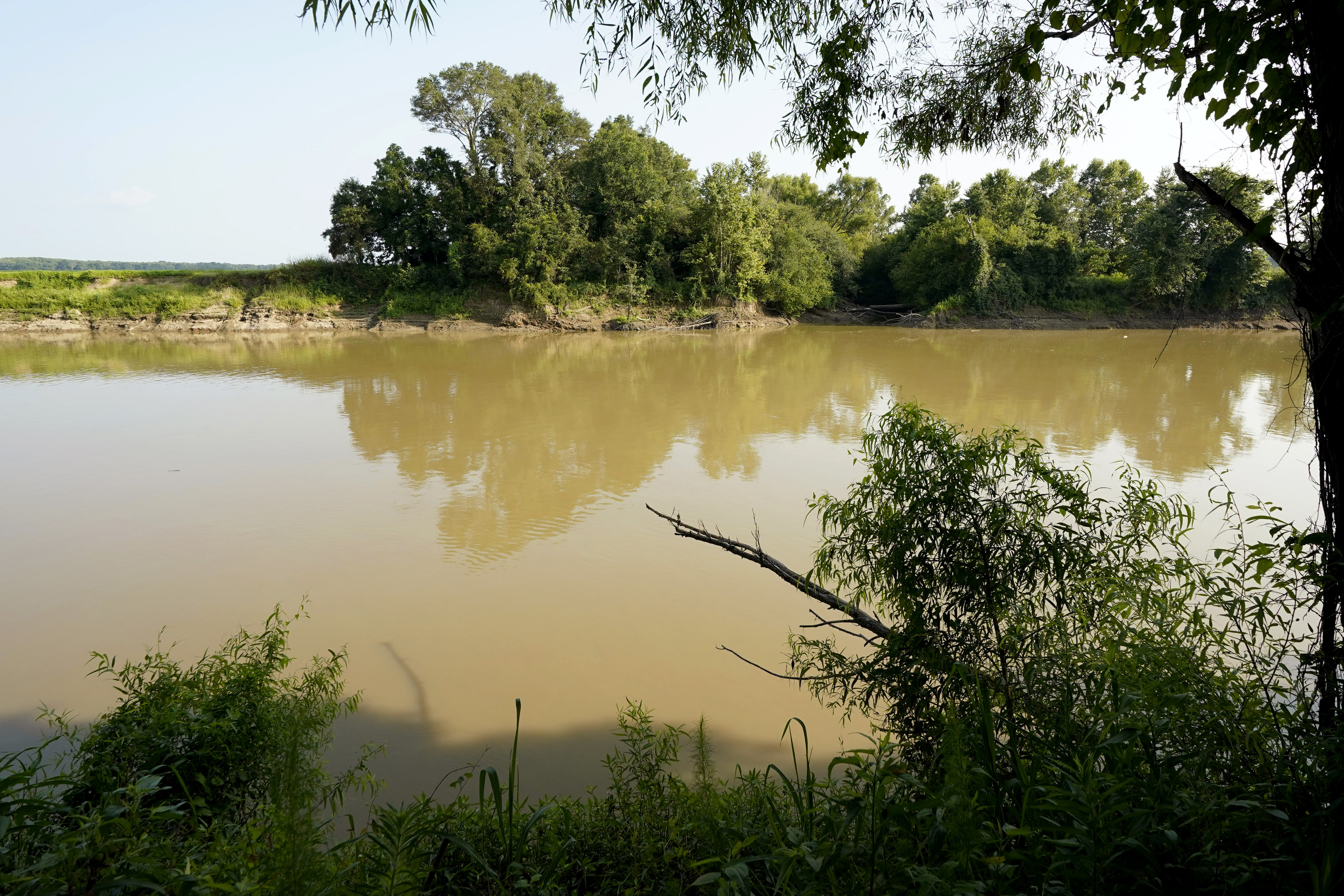 A view of Graball Landing, where Till’s body was pulled from the Tallahatchie River in Mississippi