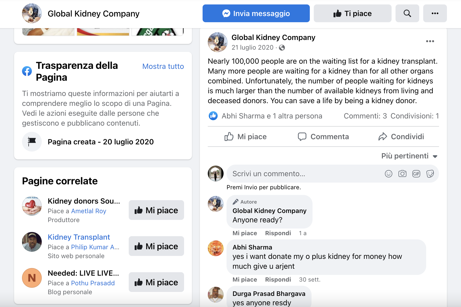 kidney donors scam