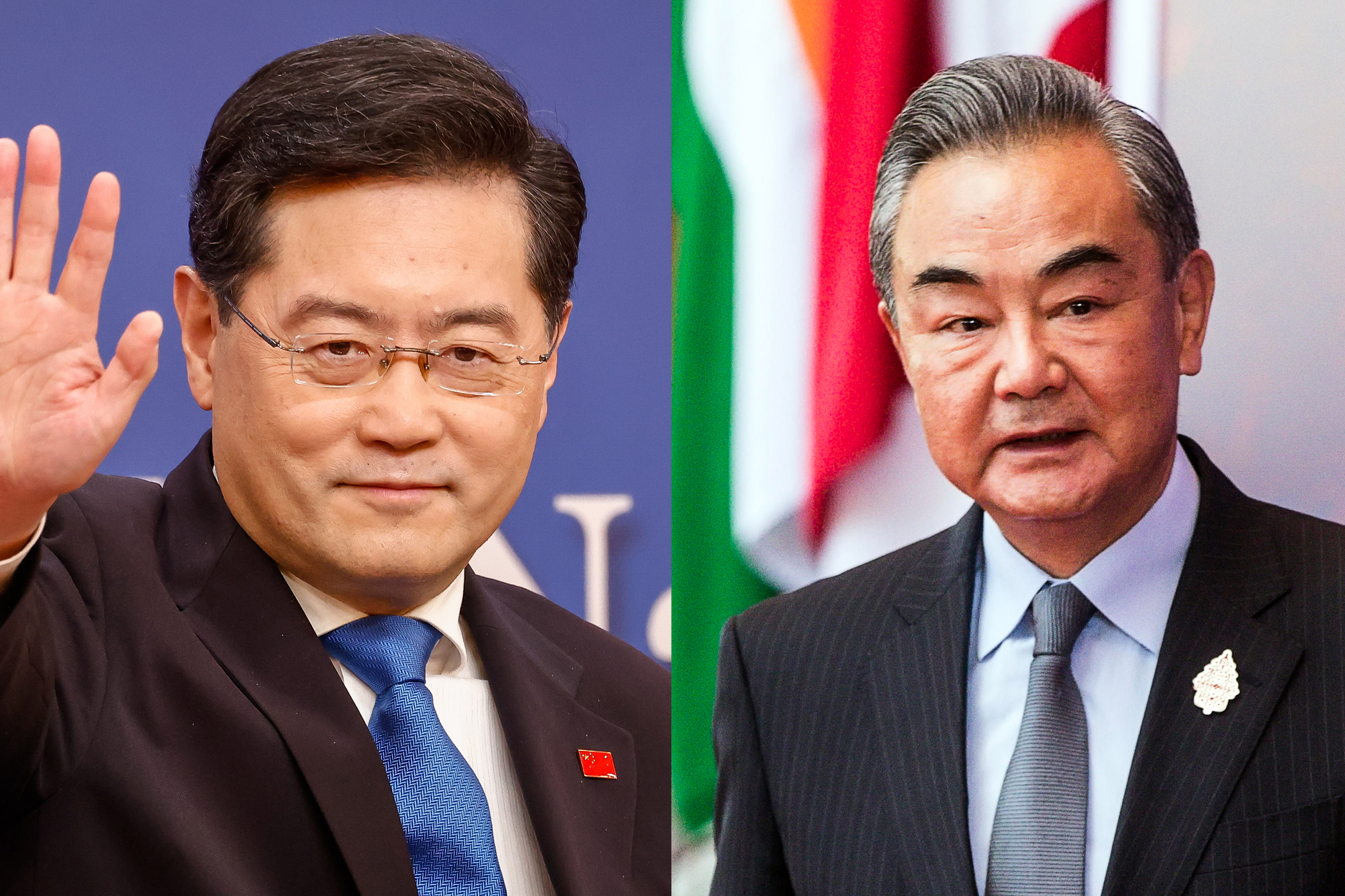 Wang Yi and Qin Gang