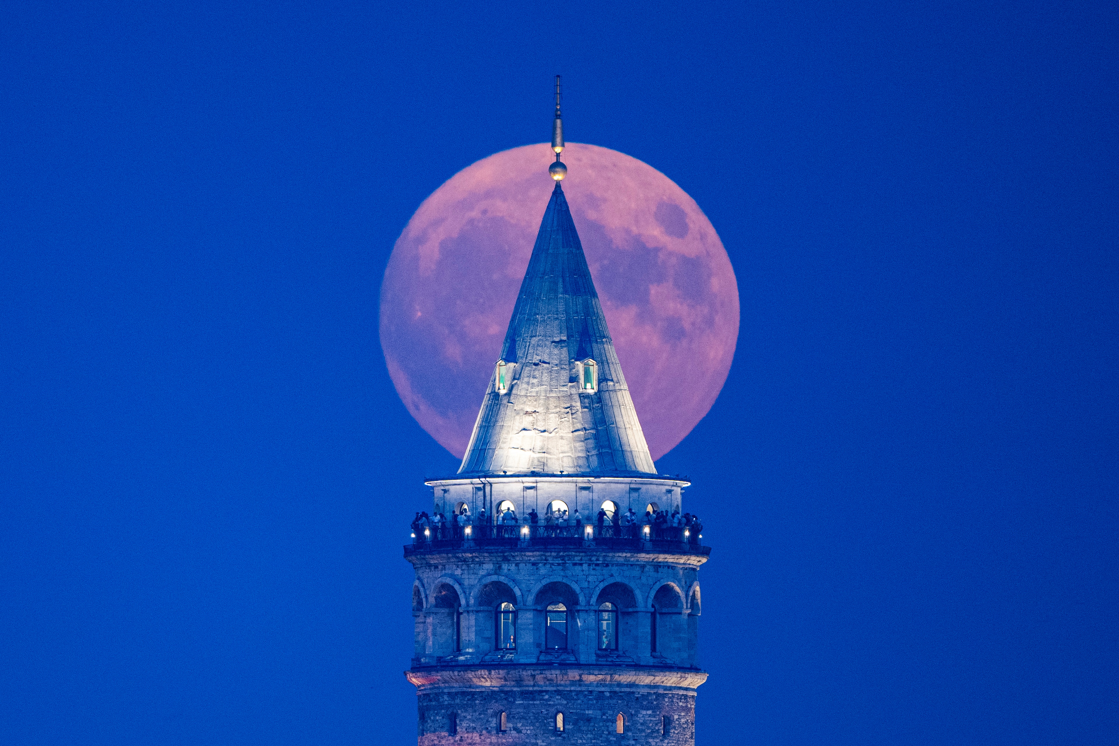 The "Blue Supermoon", the second full moon of a calendar month