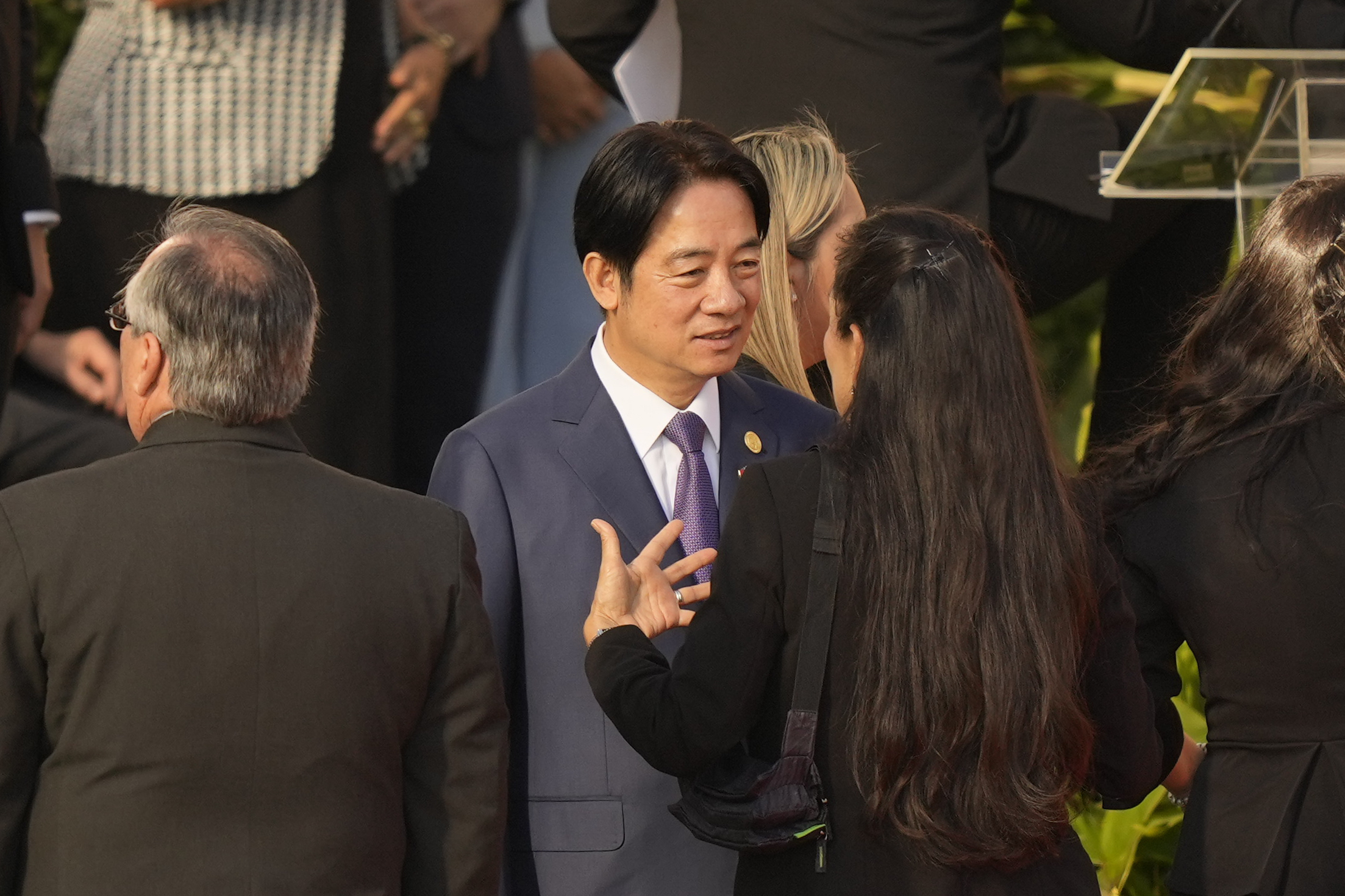 Taiwan’s Vice President William Lai attends the inauguration of Santiago Peña in Asunción, Paraguay