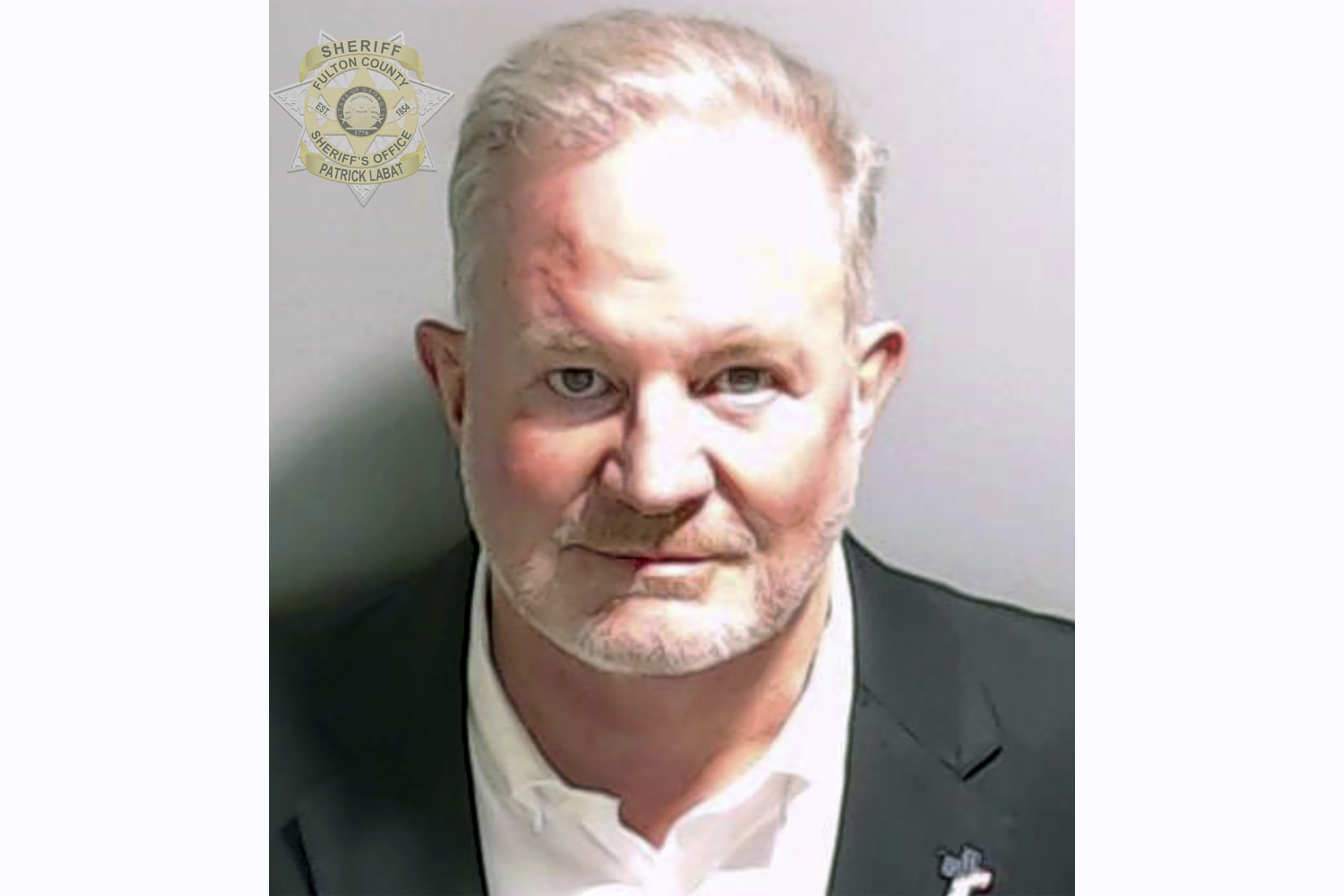 Hall was the first to surrender this week [Fulton County Sheriff’s Office via AP Photo]