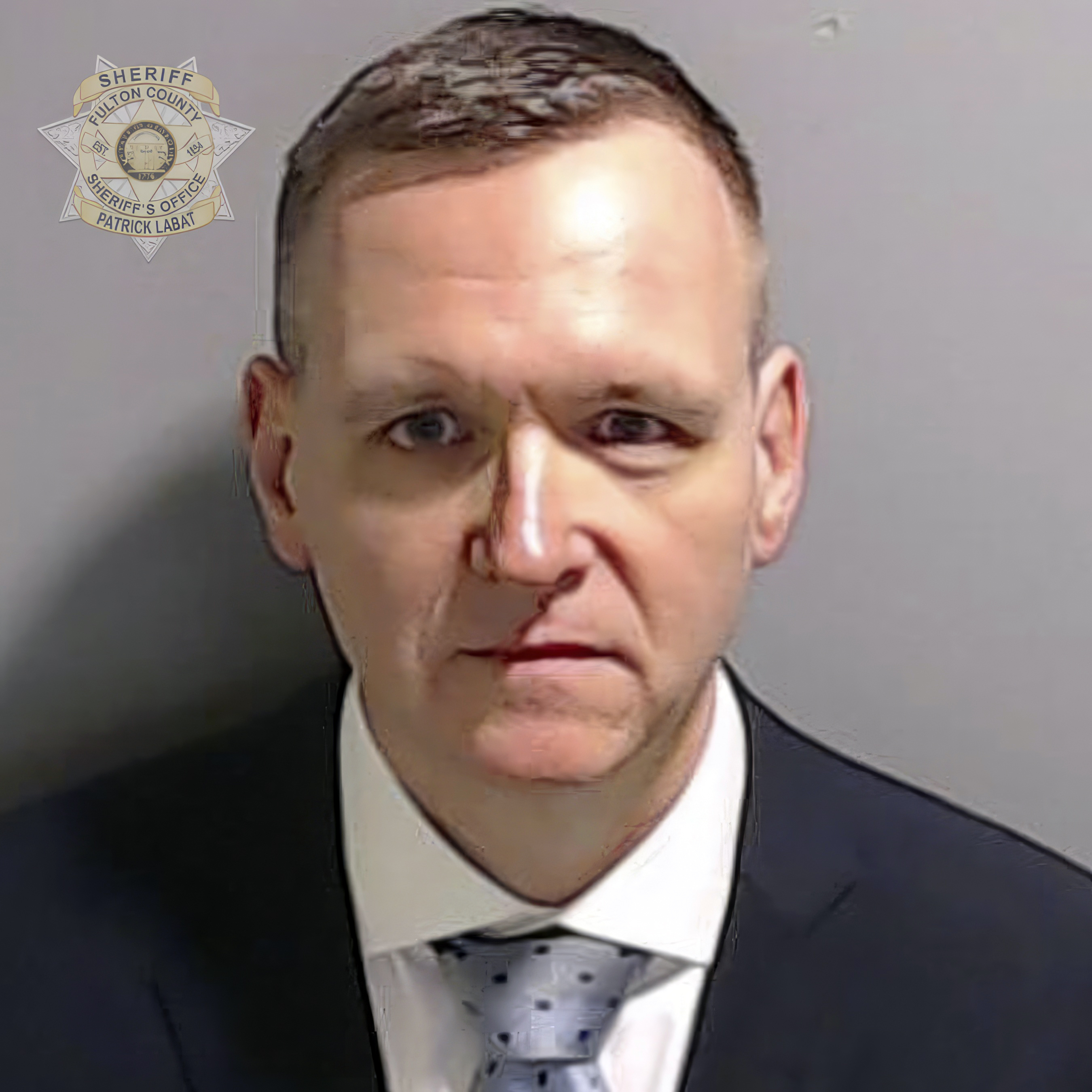 Roman turned himself in on April 25, 2023 [Fulton County Sheriff’s Office via AP]