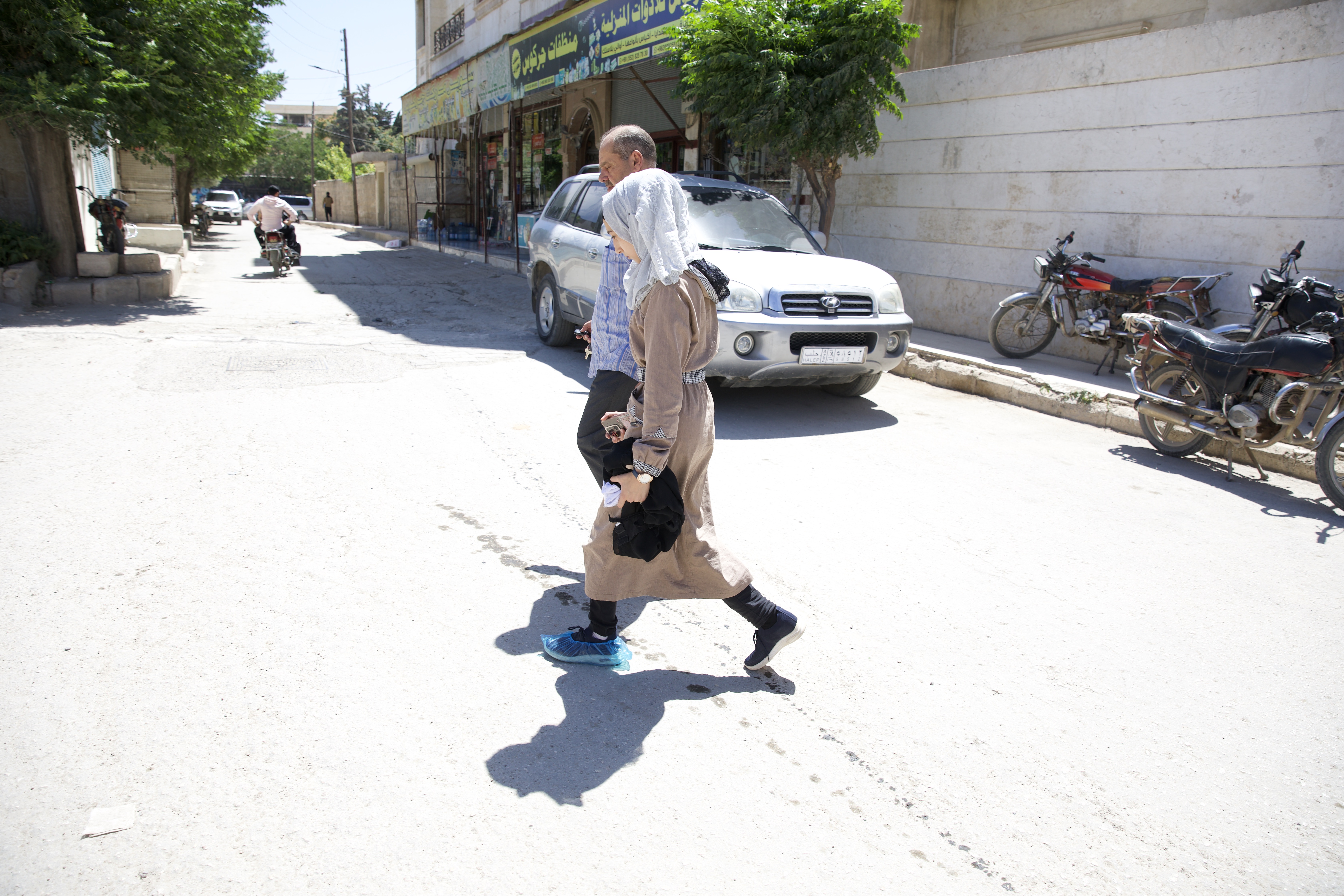 Rima walking out of the Staa Center