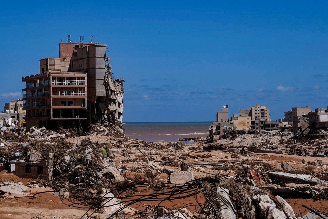 General view of Derna city, following a powerful storm and heavy rainfall hitting the country, in Libya September 13, 2023