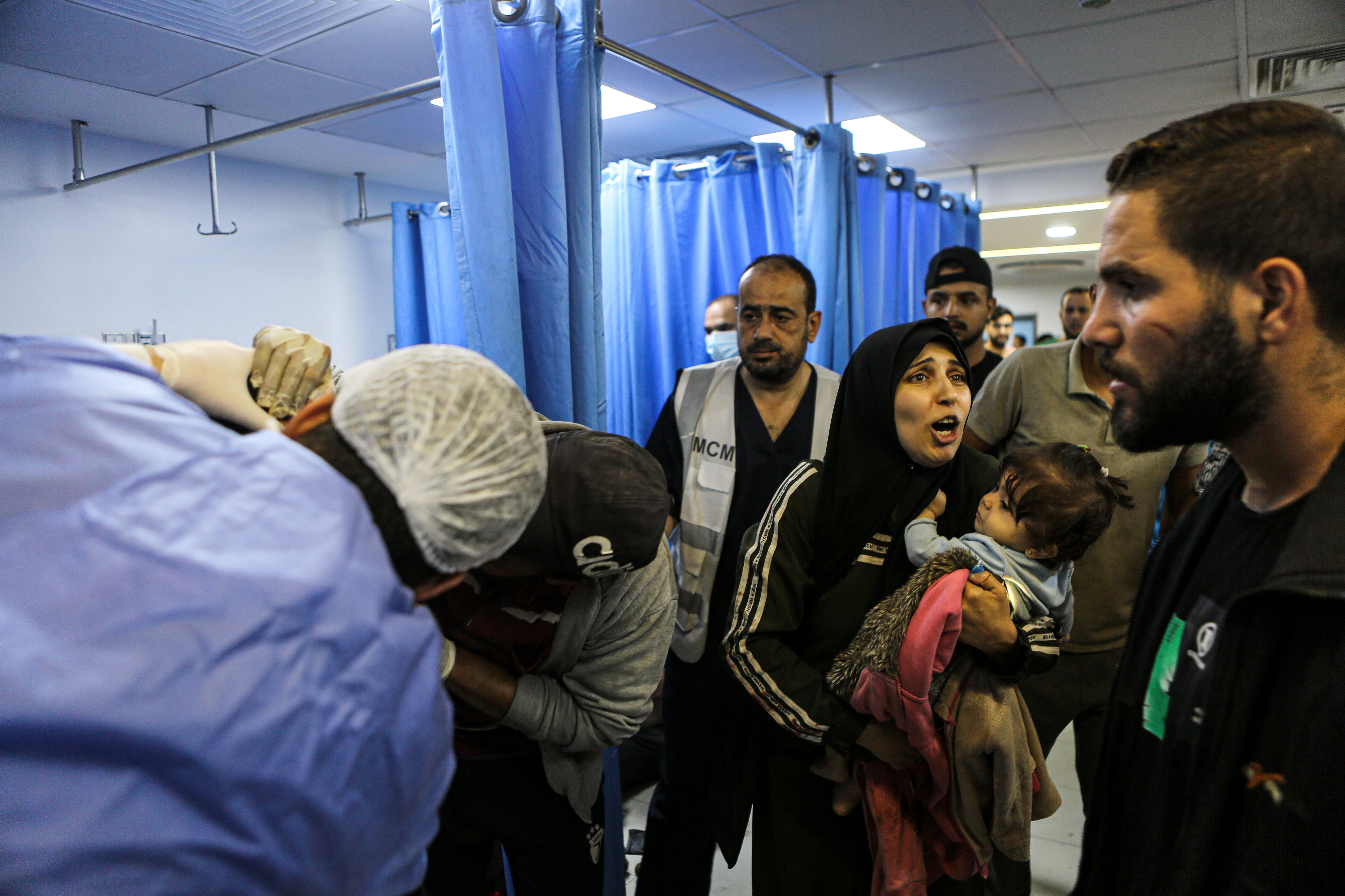 Aftermath of deadly Israeli air raid on al-Ahli Arab Hospital