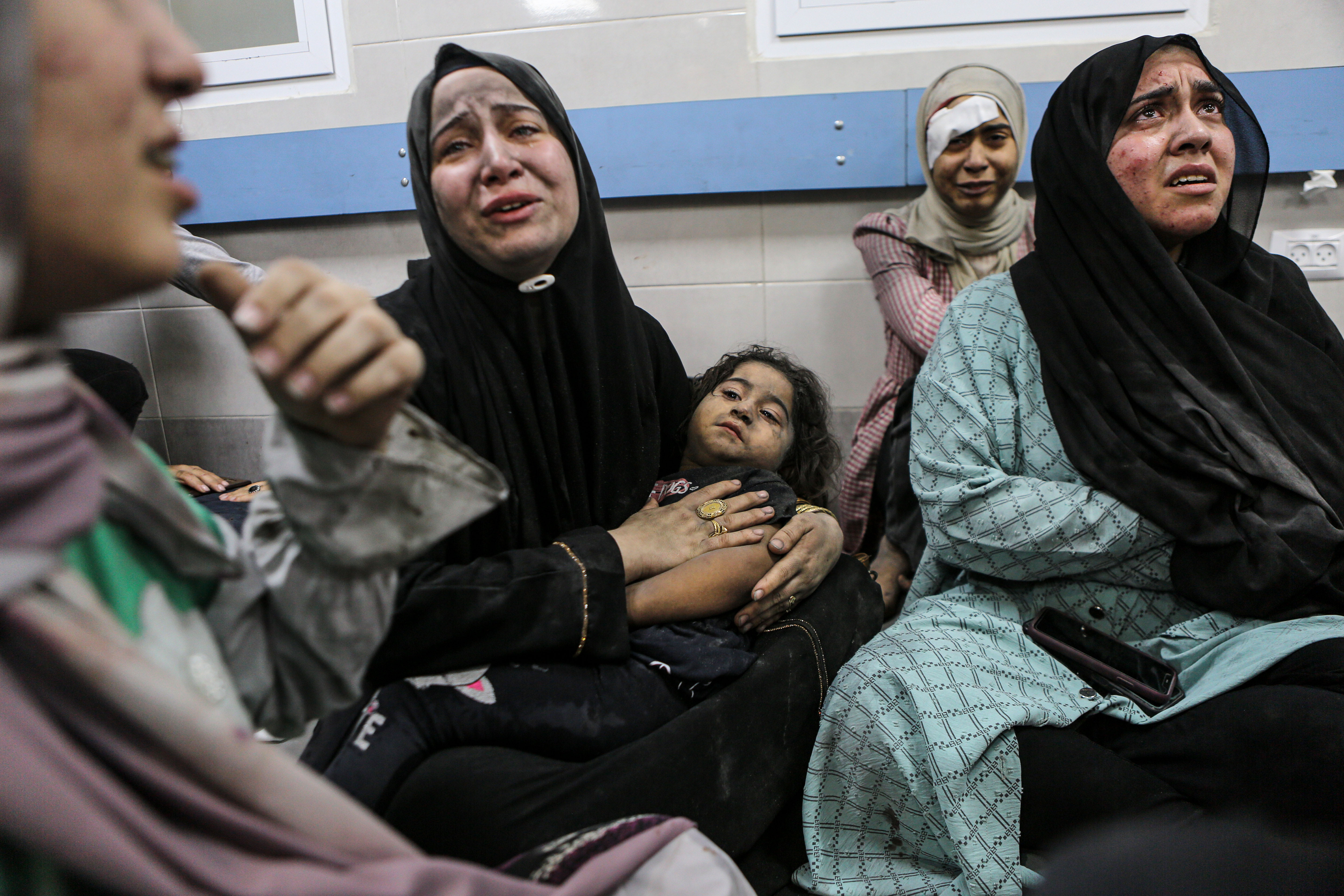 Aftermath of deadly Israeli air raid on al-Ahli Arab Hospital