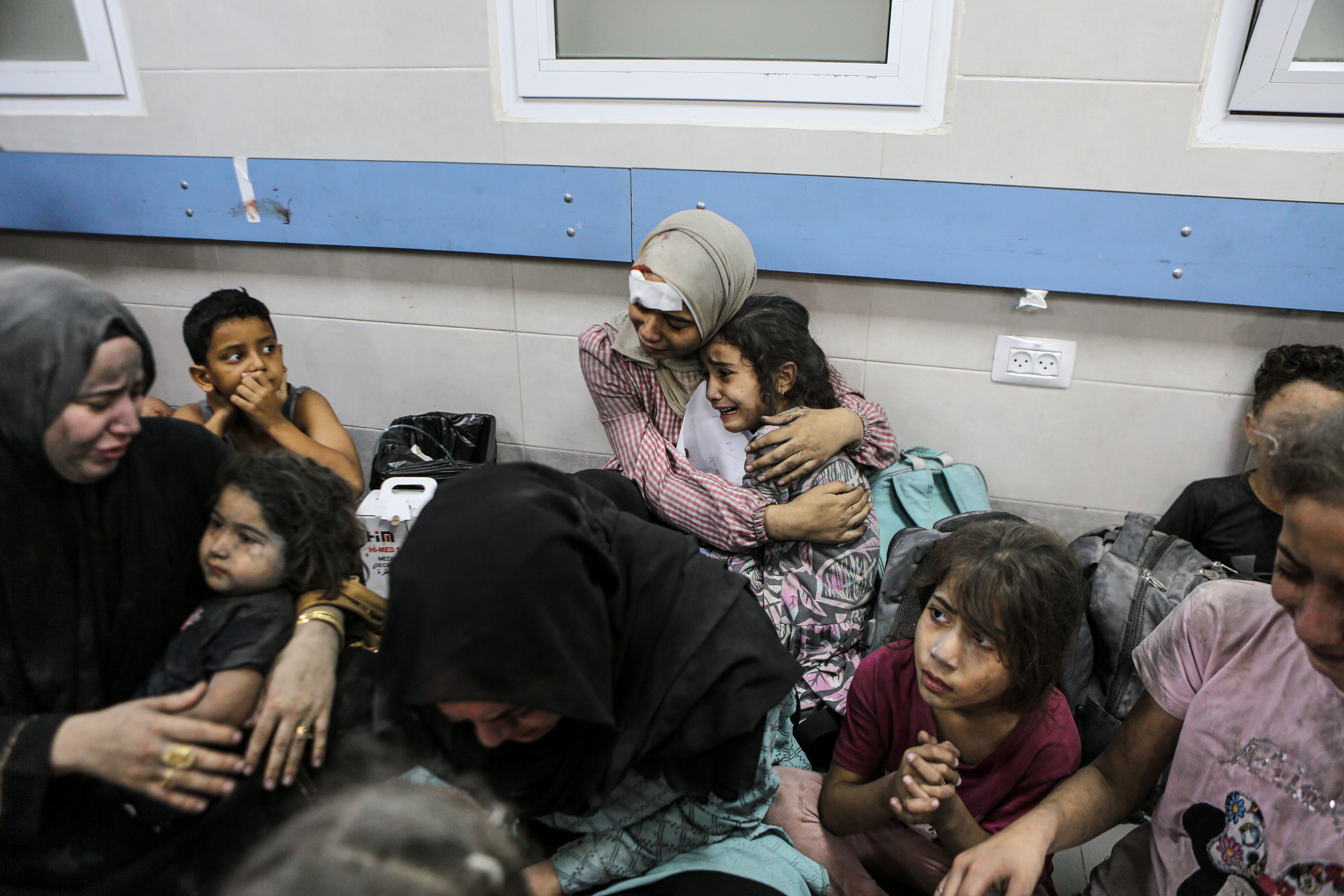 Aftermath of deadly Israeli air raid on al-Ahli Arab Hospital