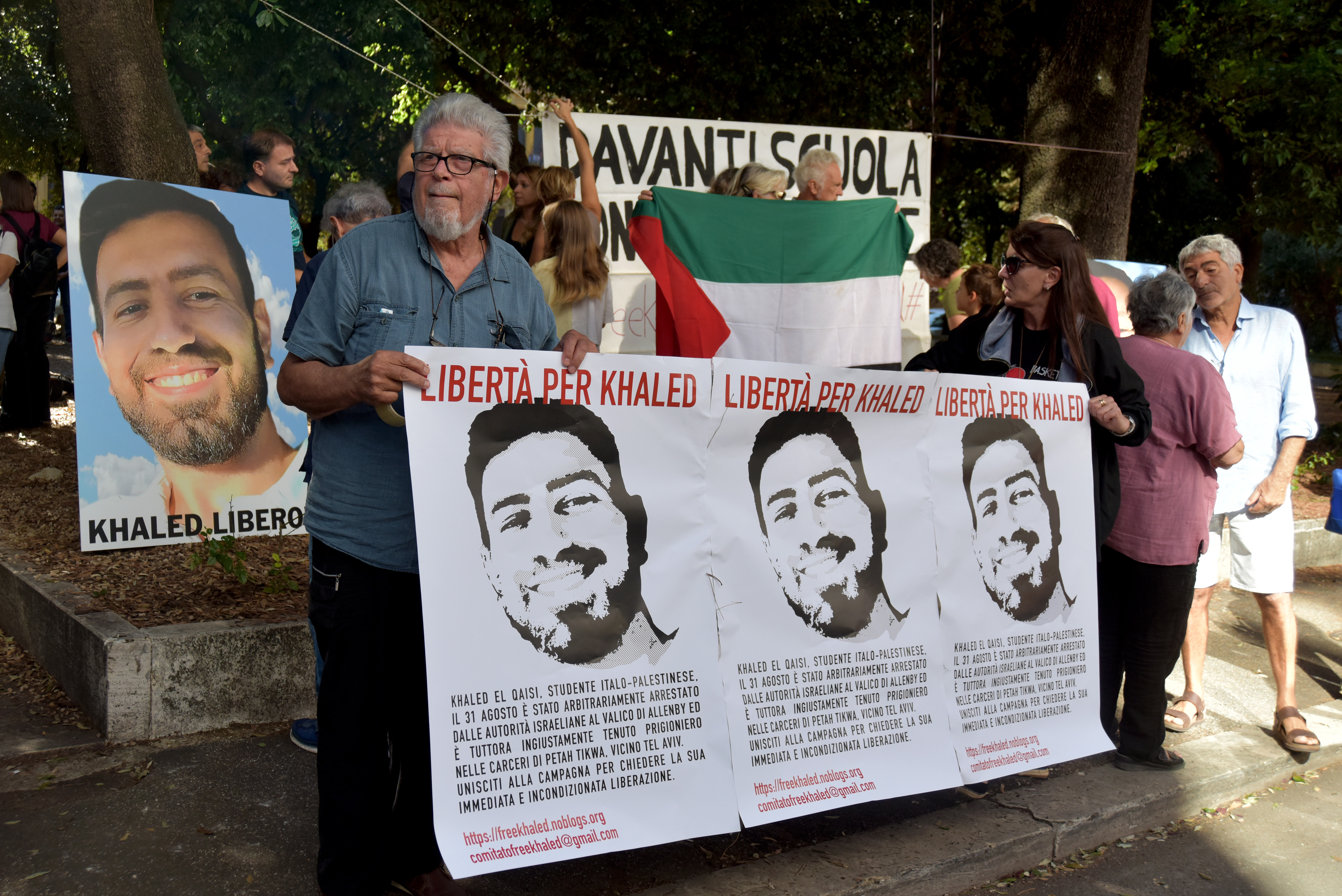 The Free Khaled Committee has held protests calling upon the Italian government to bring El Qaisi home