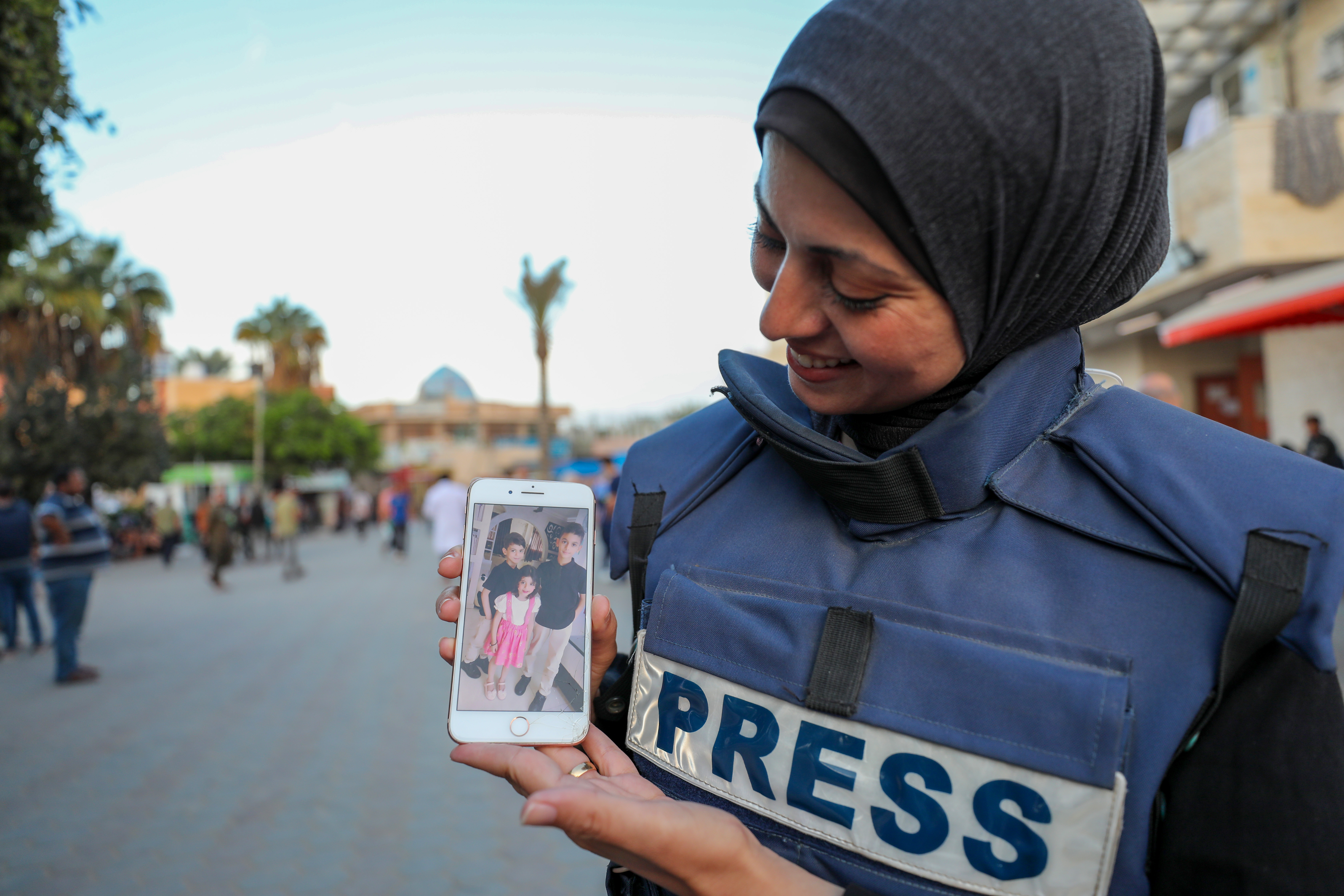 Al-Khalidi sent her children to stay with her in-laws in the southern city of Rafah after the house they were staying next door to in al-Maghazi refugee camp was bombed