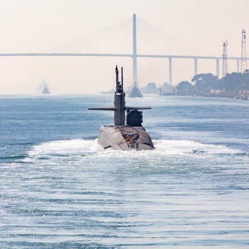 A picture shared by US Central Command appears to show a guided missile submarine on deployment. (US Central Command)