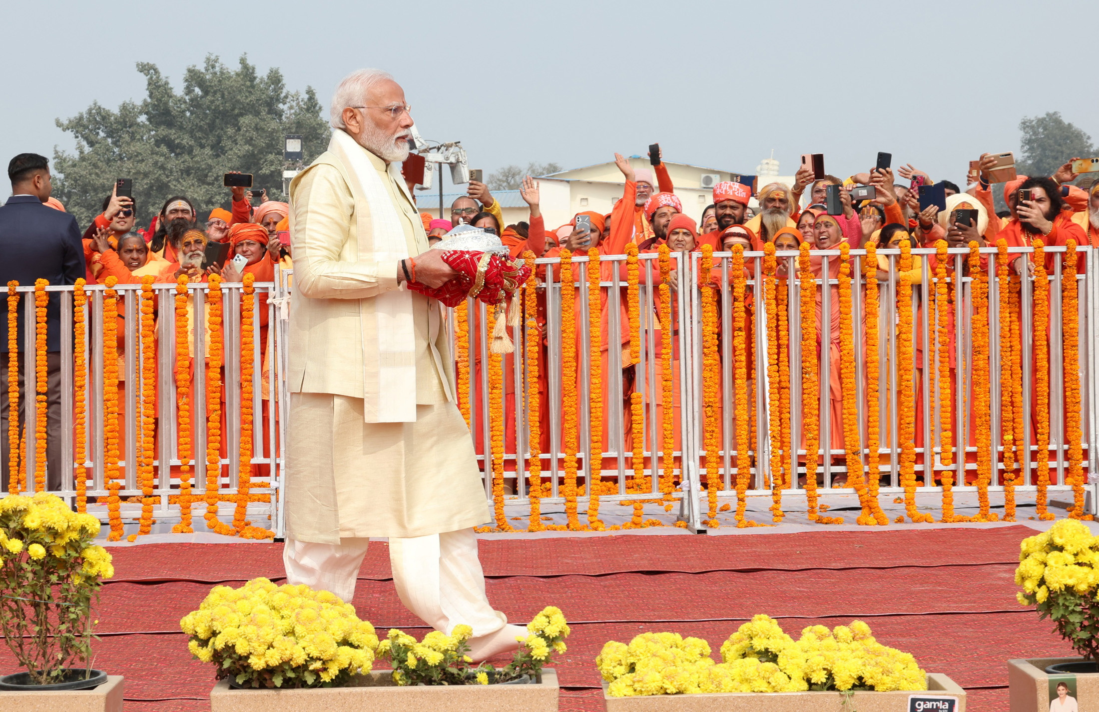 grand temple to the Hindu god Lord Ram in Ayodhya,