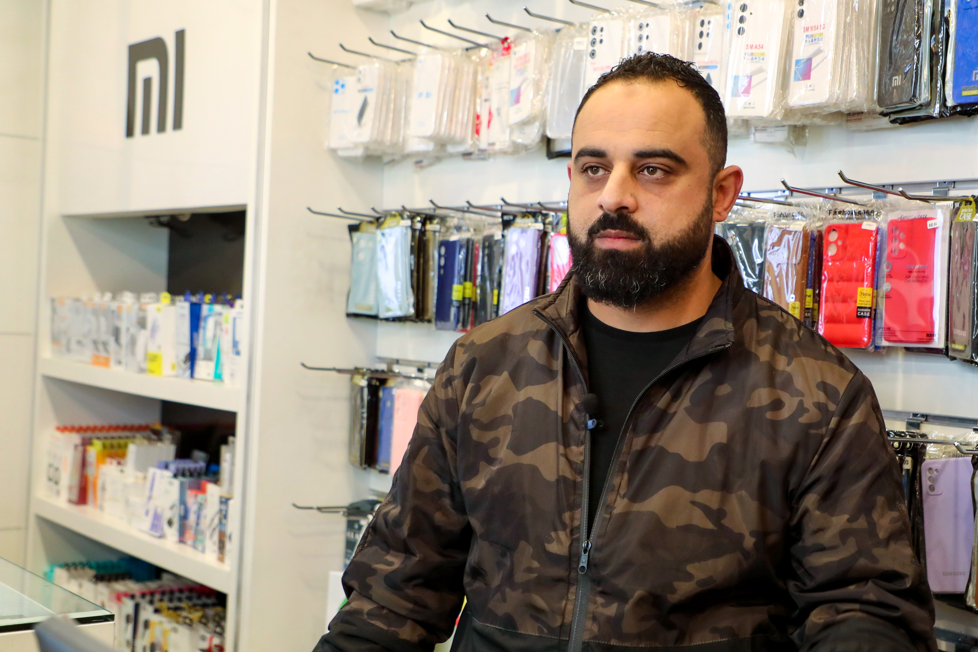 Bahaa in his shop
