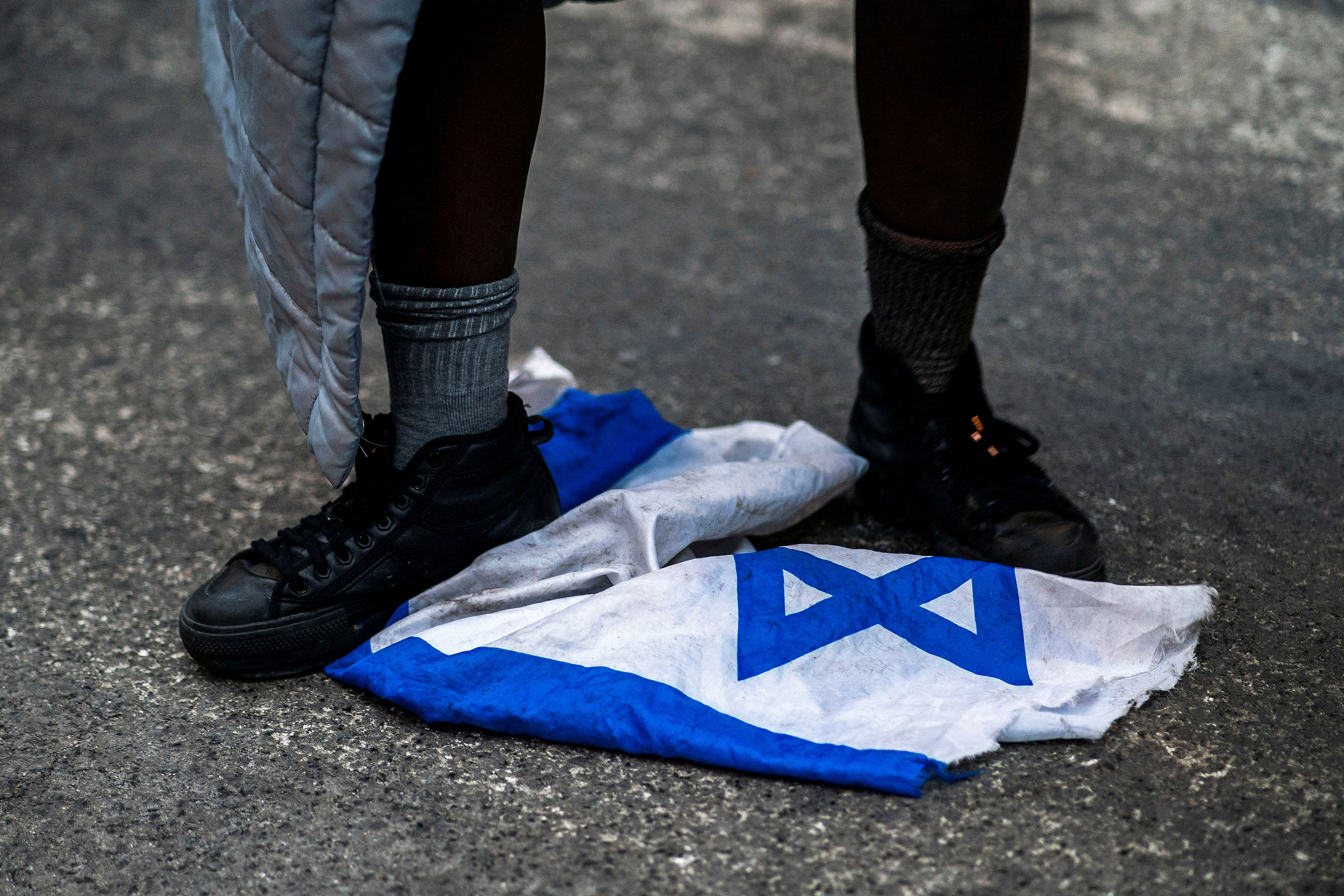 Protesters march demanding a ceasefire and the end of Israel attacks on Gaza