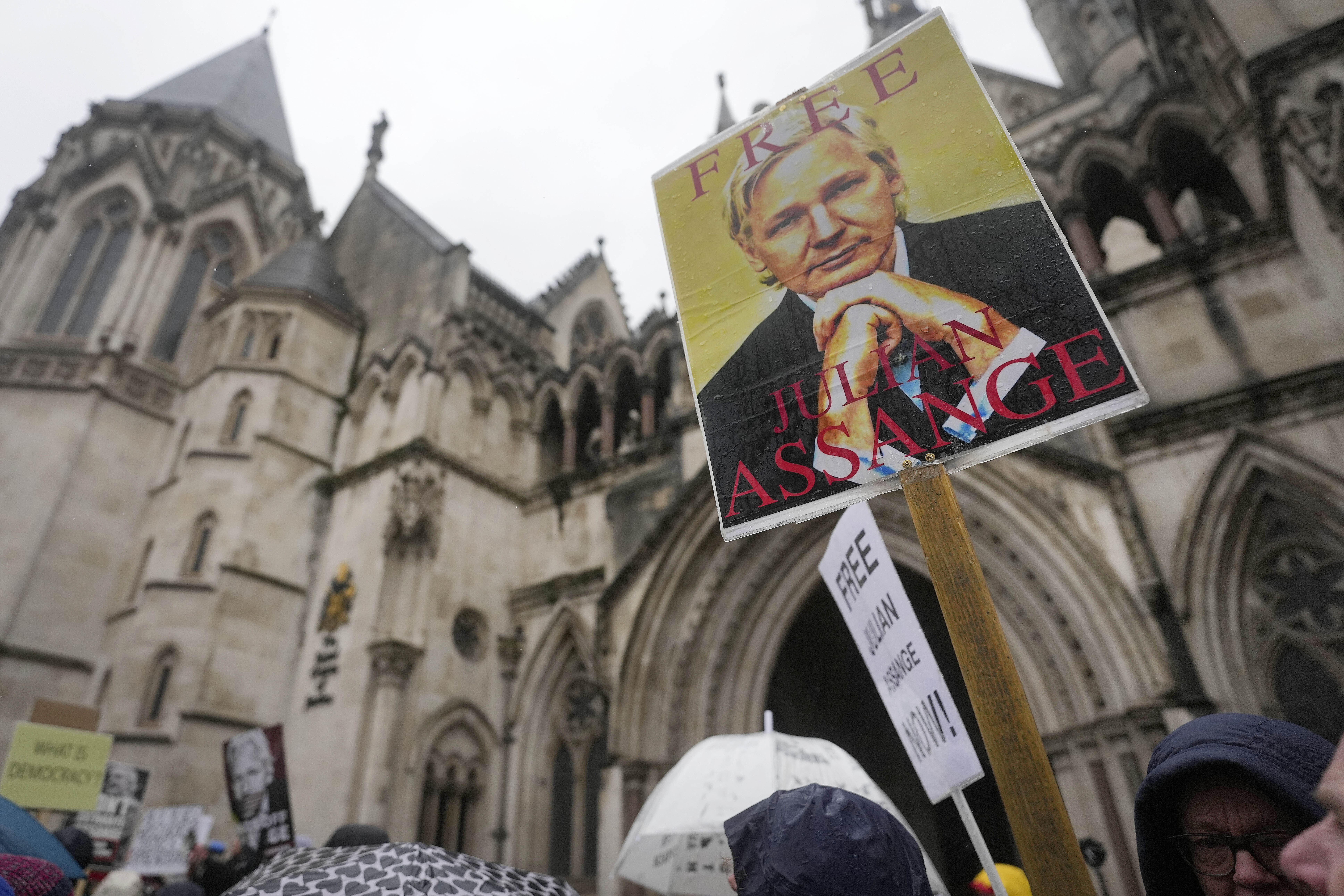 Julian Assange protest