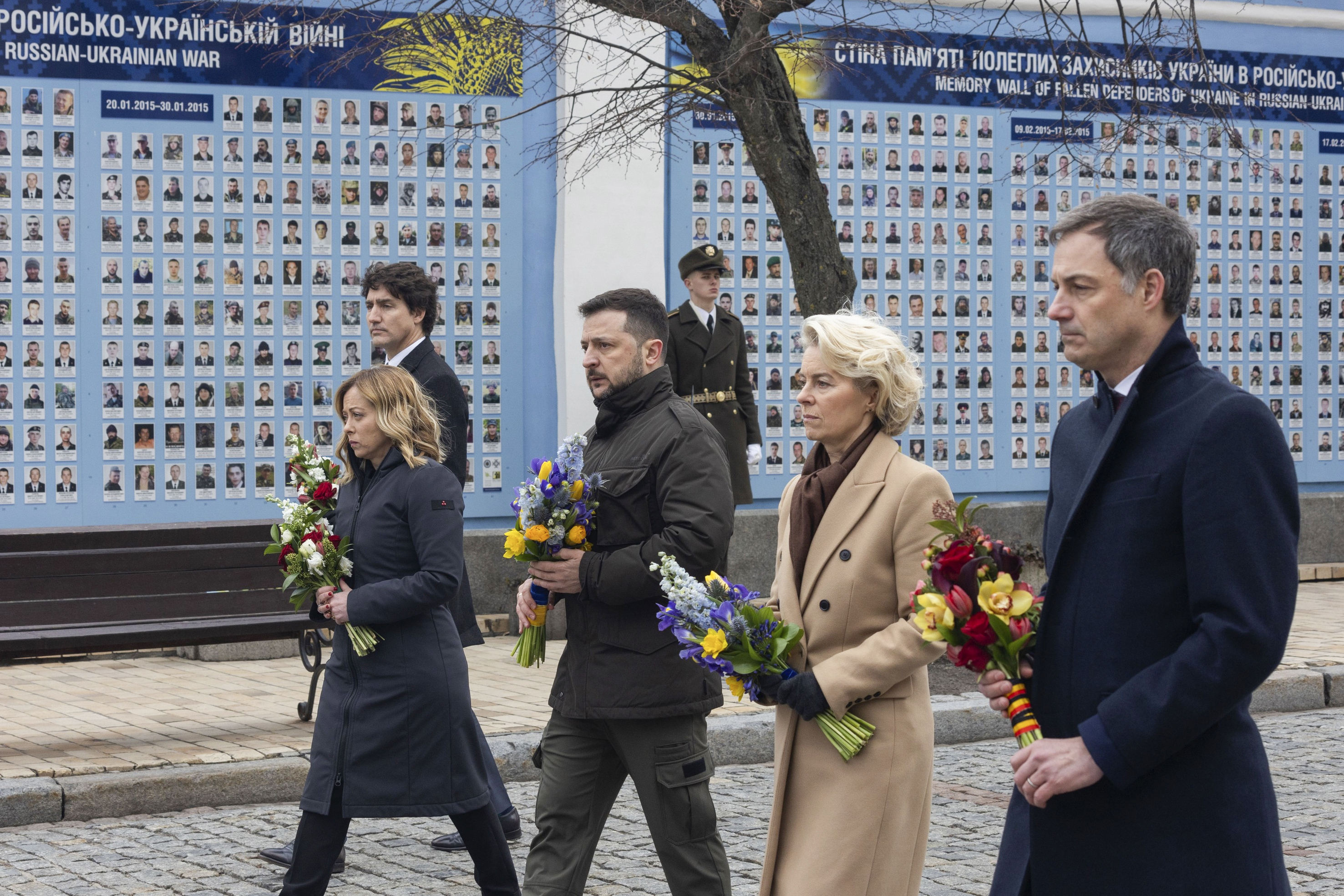 Western leaders in Ukraine