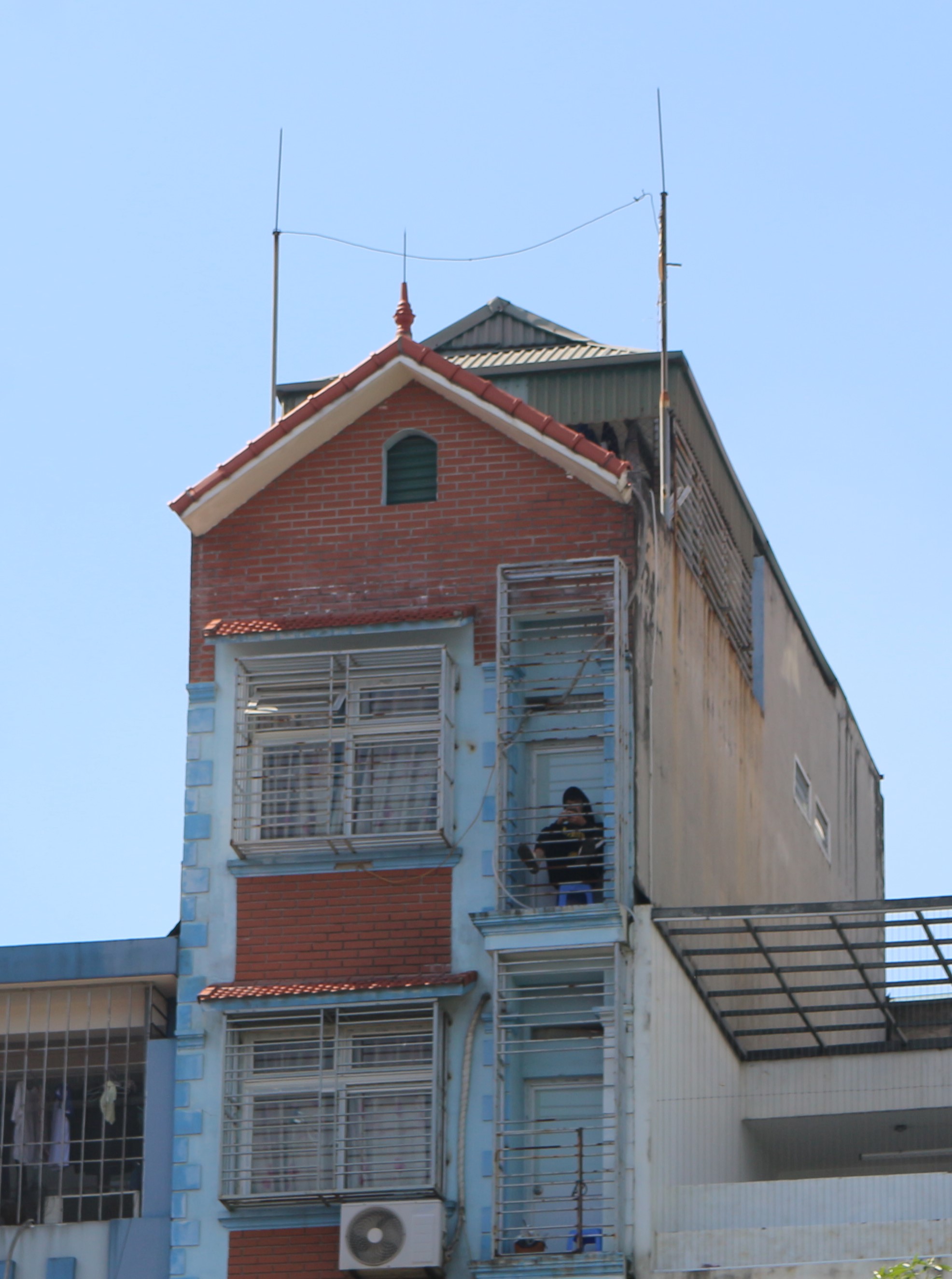 There are dozens of micro-apartments jammed into narrow alleyways in Hanoi’s Khuong Dinh ward