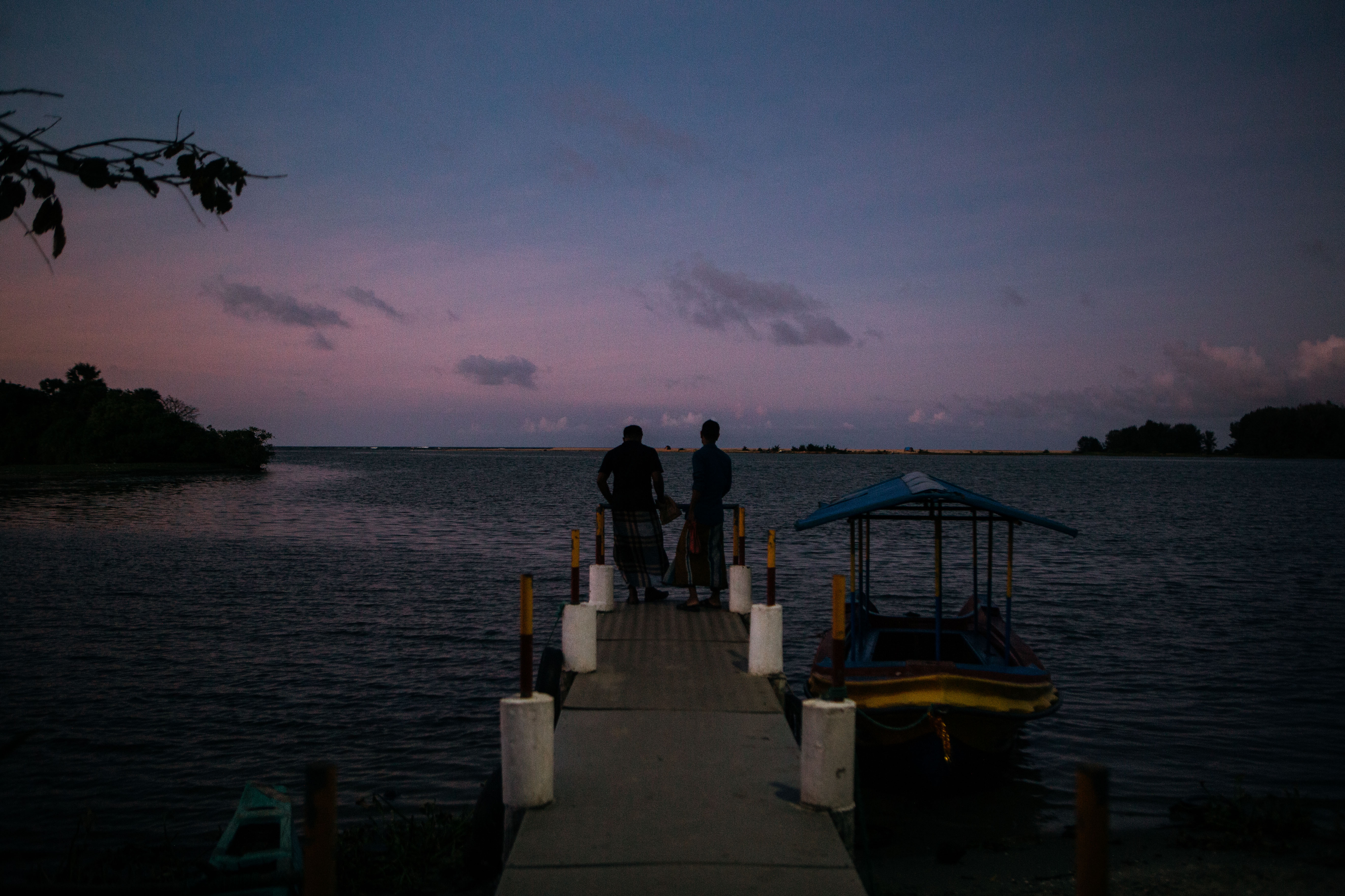 The fishing docks at Pasikuda beach, Batticaloa, on Sri Lanka’s east coast