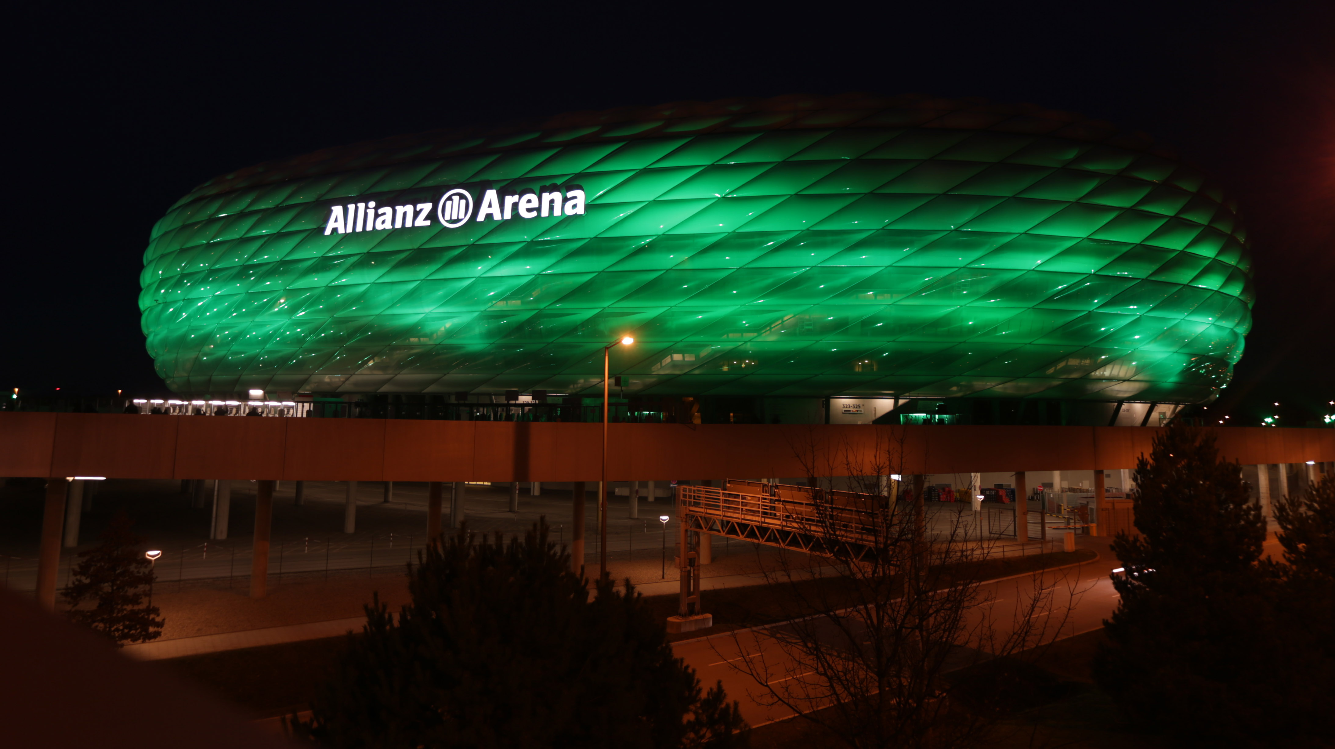 Exterior of stadium