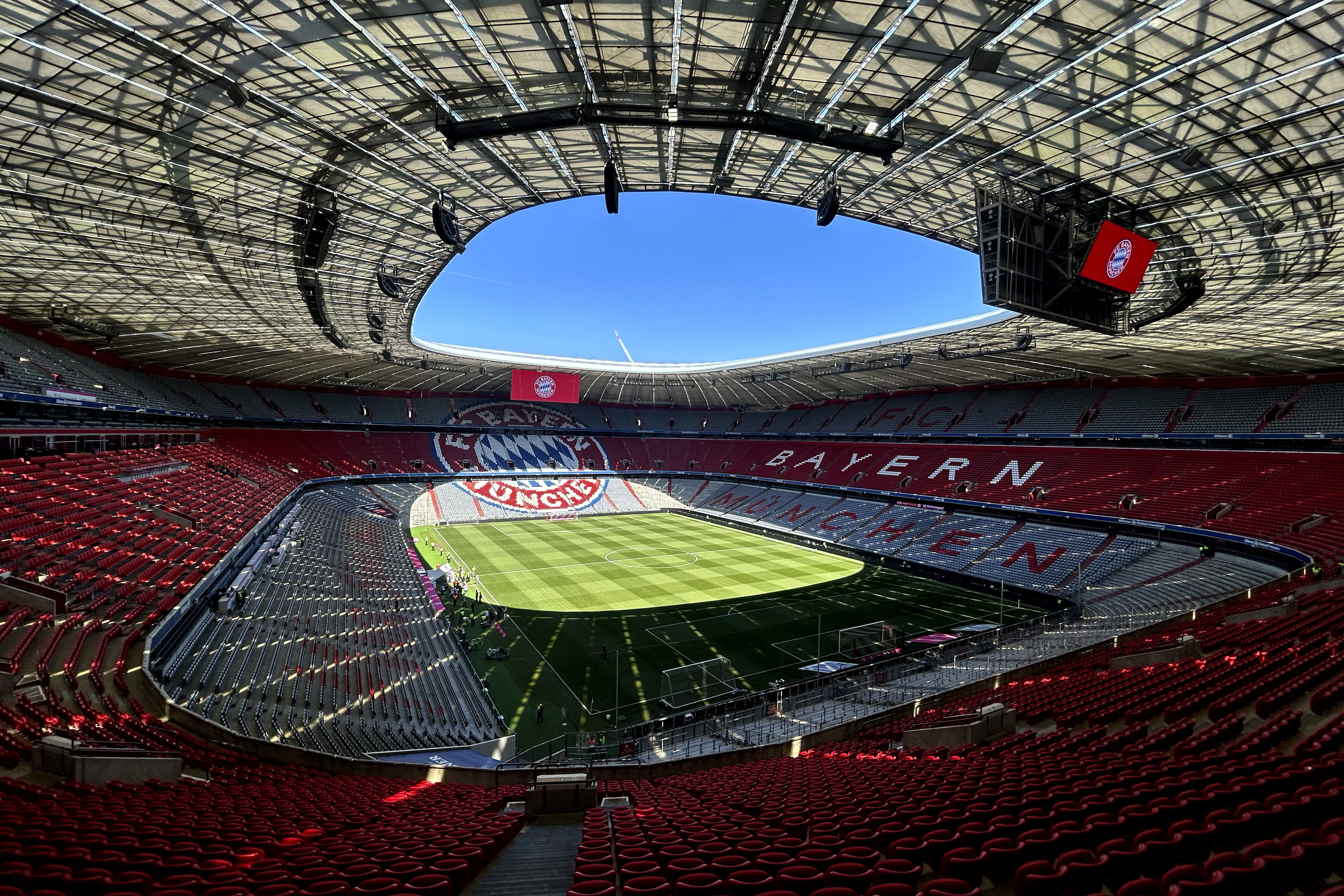 Interior view of stadium.