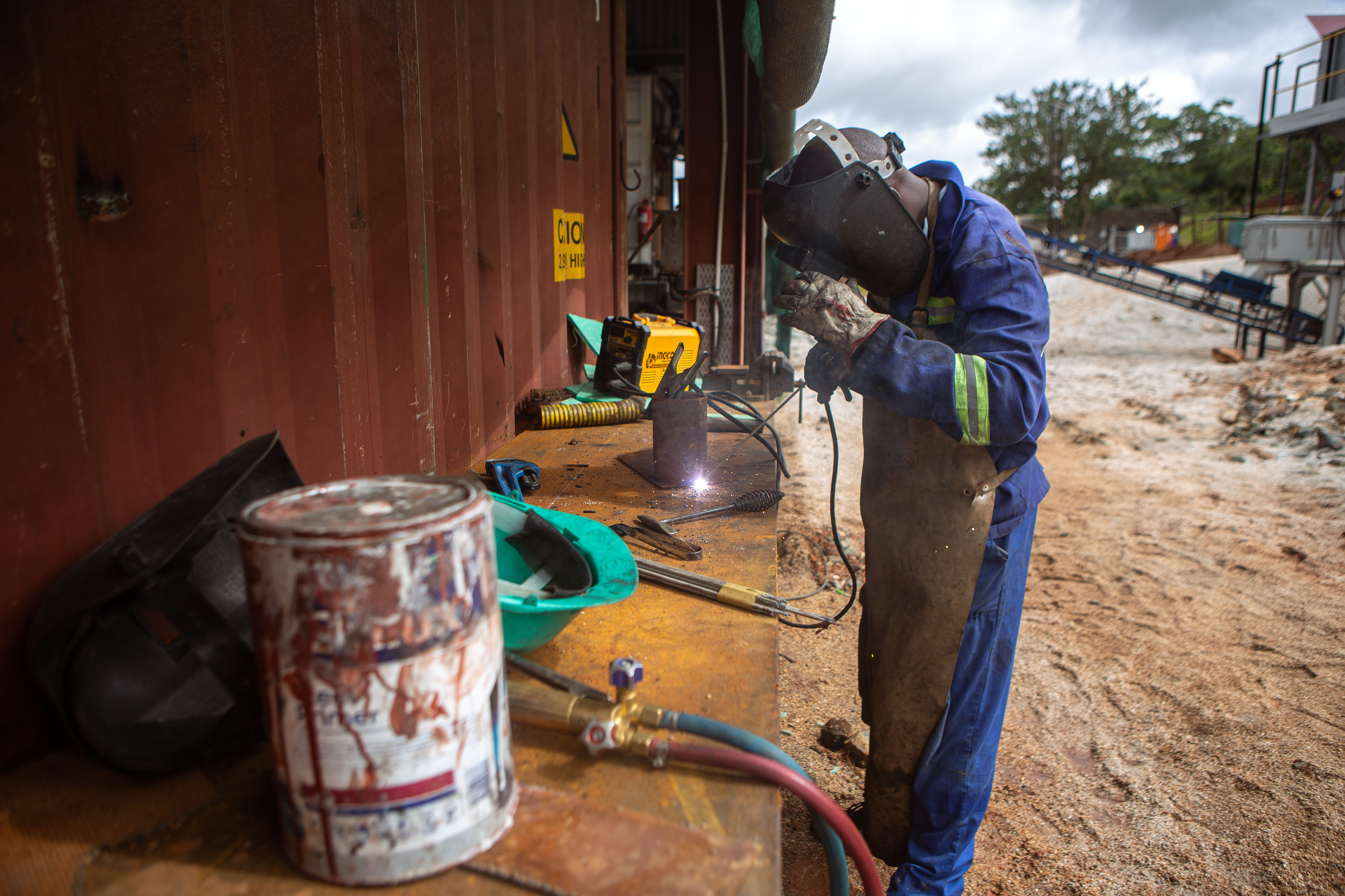 Miner in Zimbabwe