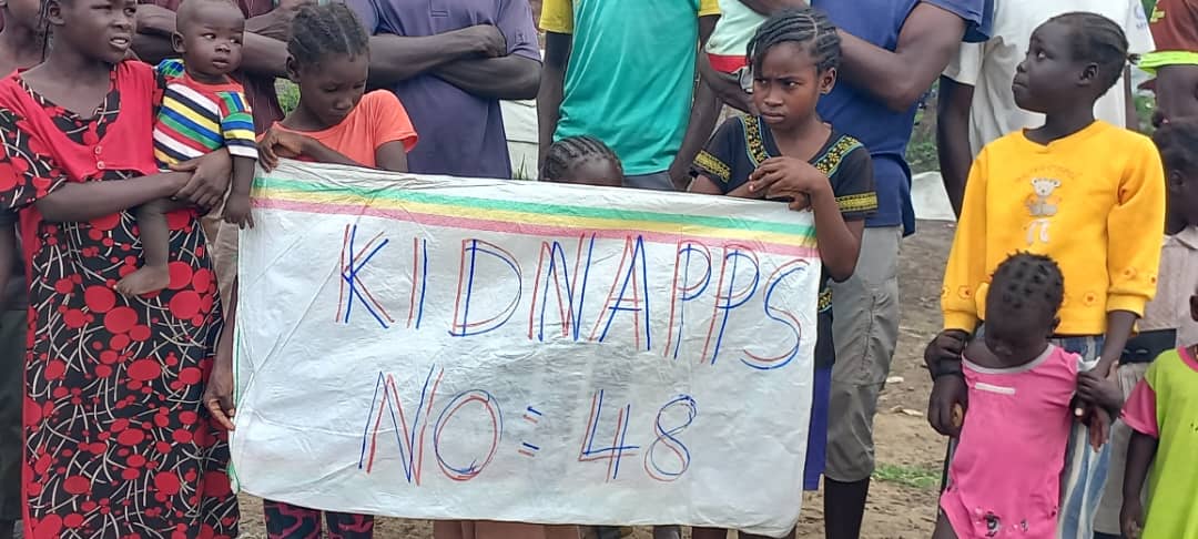 Sudanese refugees protest the frequent raids against them by Ethiopian bandits and militias. Many Sudanese refugees have reportedly been kidnapped for ransom