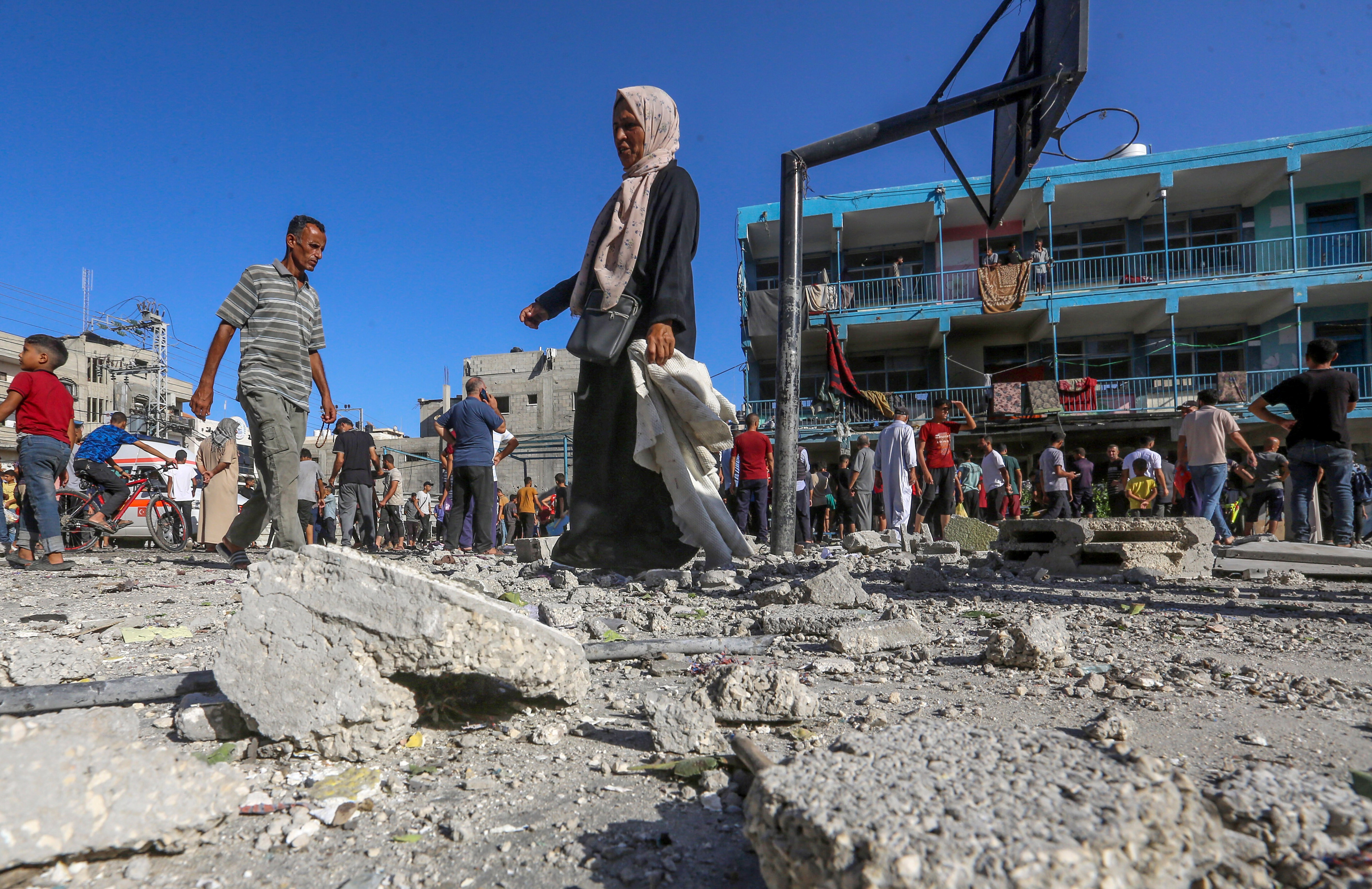 Gaza rescuers say 18 killed in Israeli strike on school