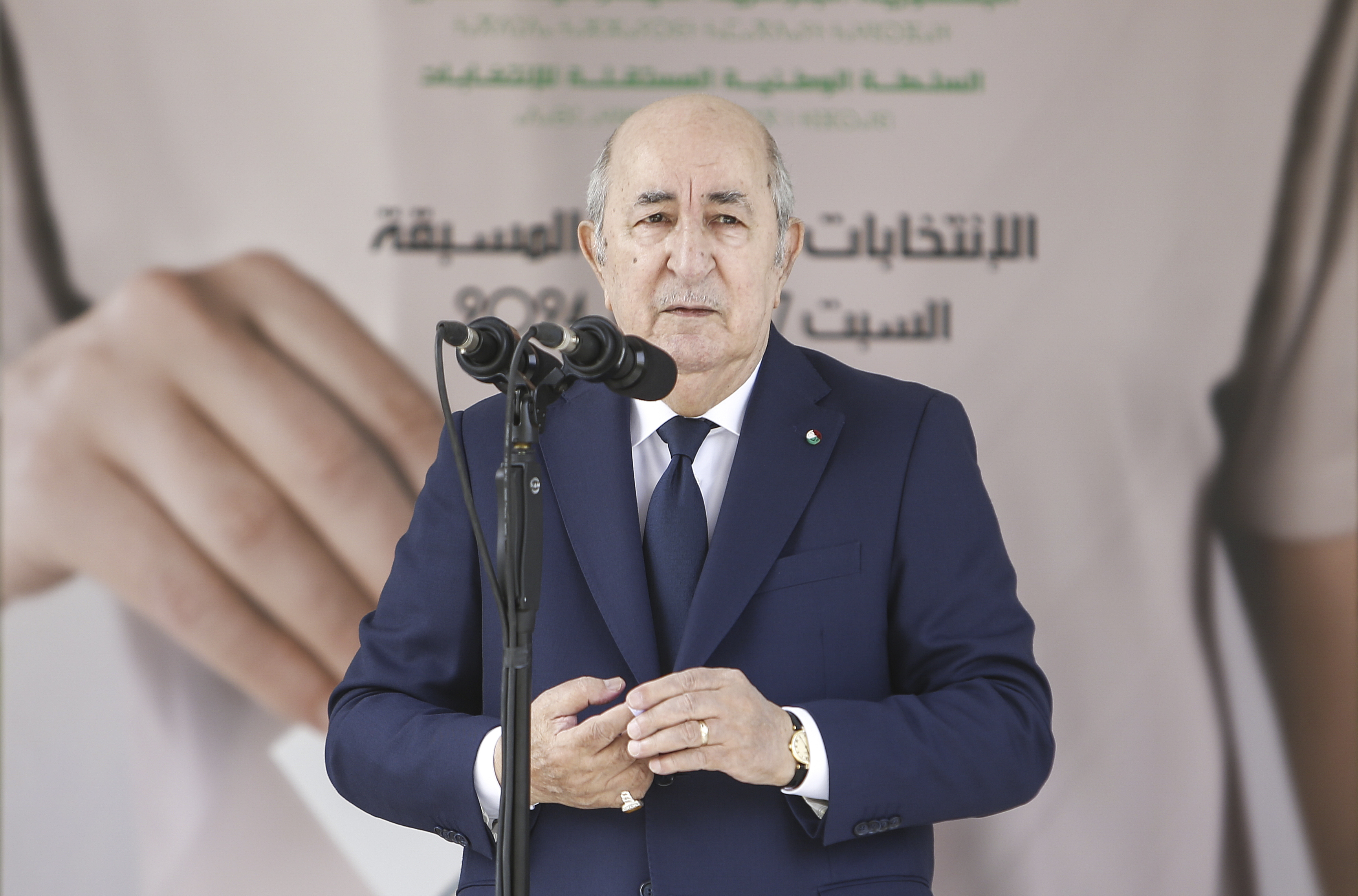 Algerian President Abdelmadjid Tebboune has been a frequent target of Boukhors’s online criticism [AP Photo]