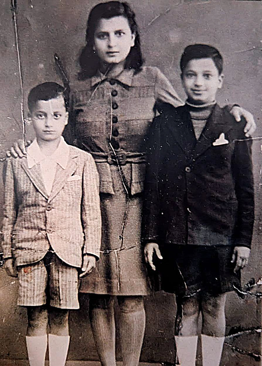siblings standing