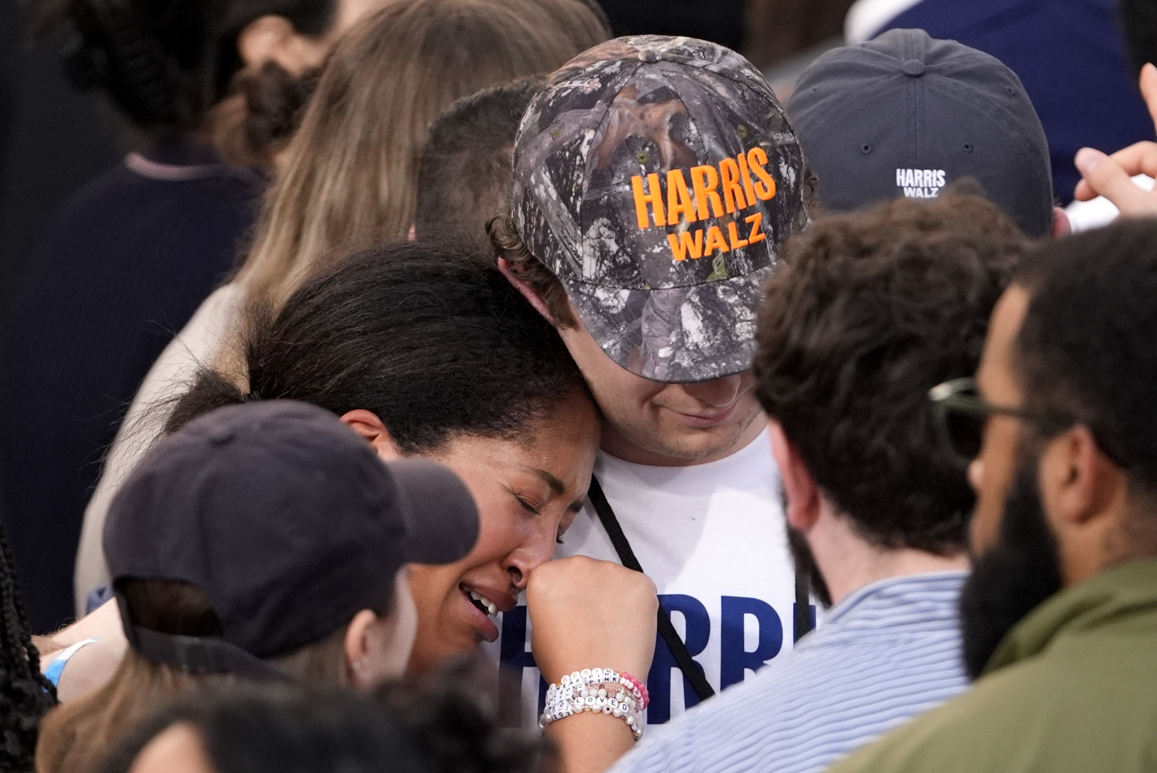 Vice President Kamala Harris delivers a concession speech