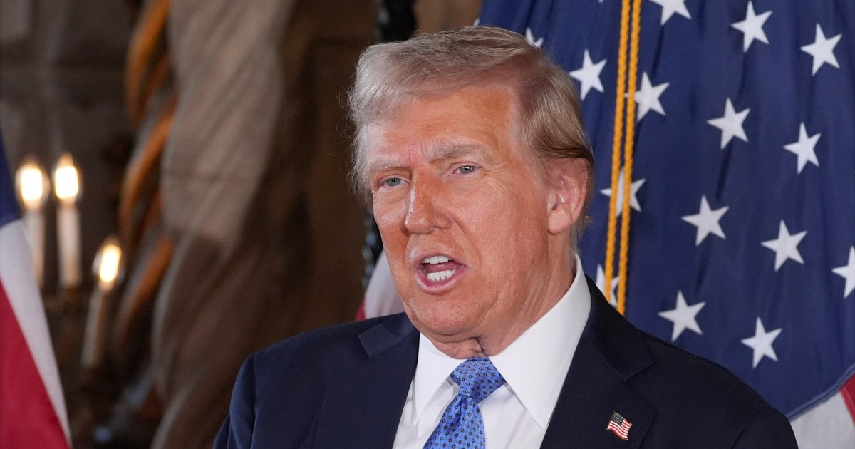 President-elect Donald Trump speaks during a news conference at Mar-a-Lago, Monday, Dec. 16, 2024, in Palm Beach, Fla. (AP Photo/Evan Vucci)