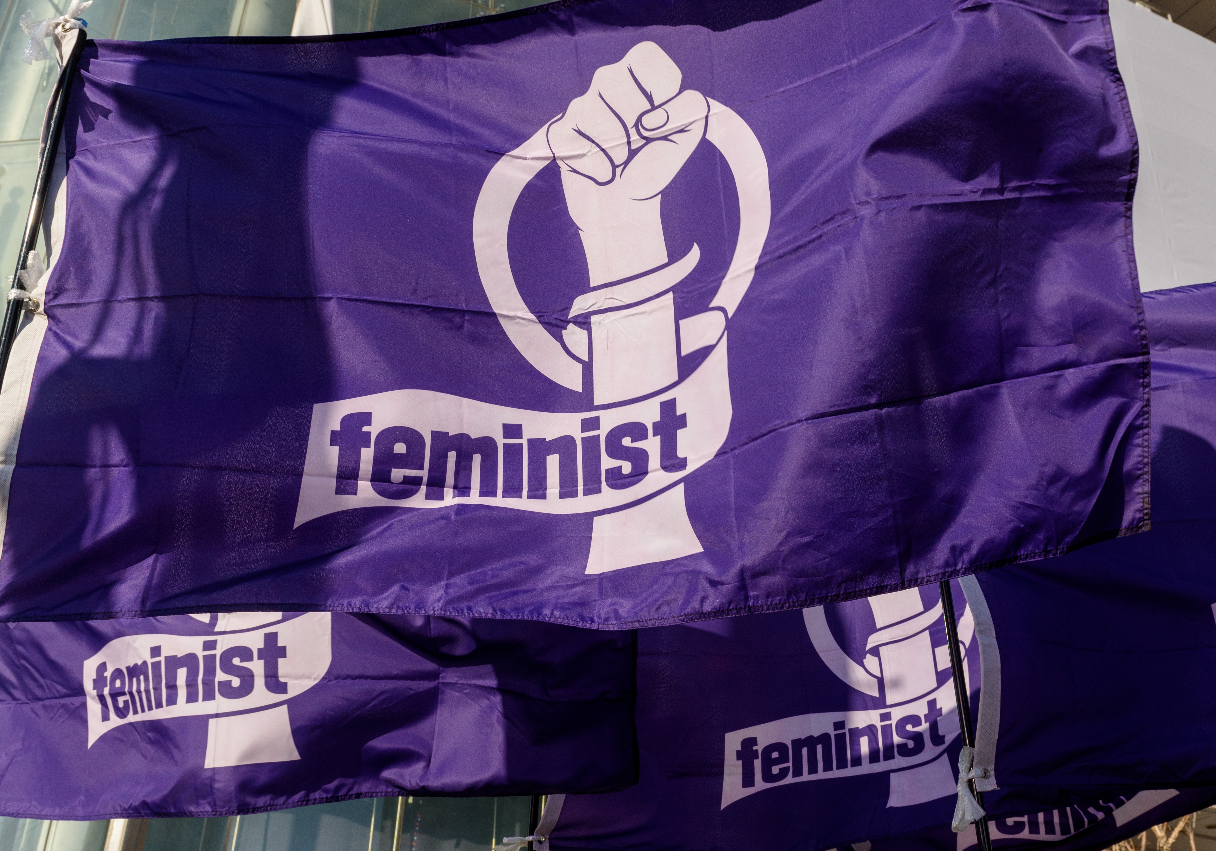 South Korean women attend a rally to mark International Women’s Day in downtown Seoul on March 8, 2024