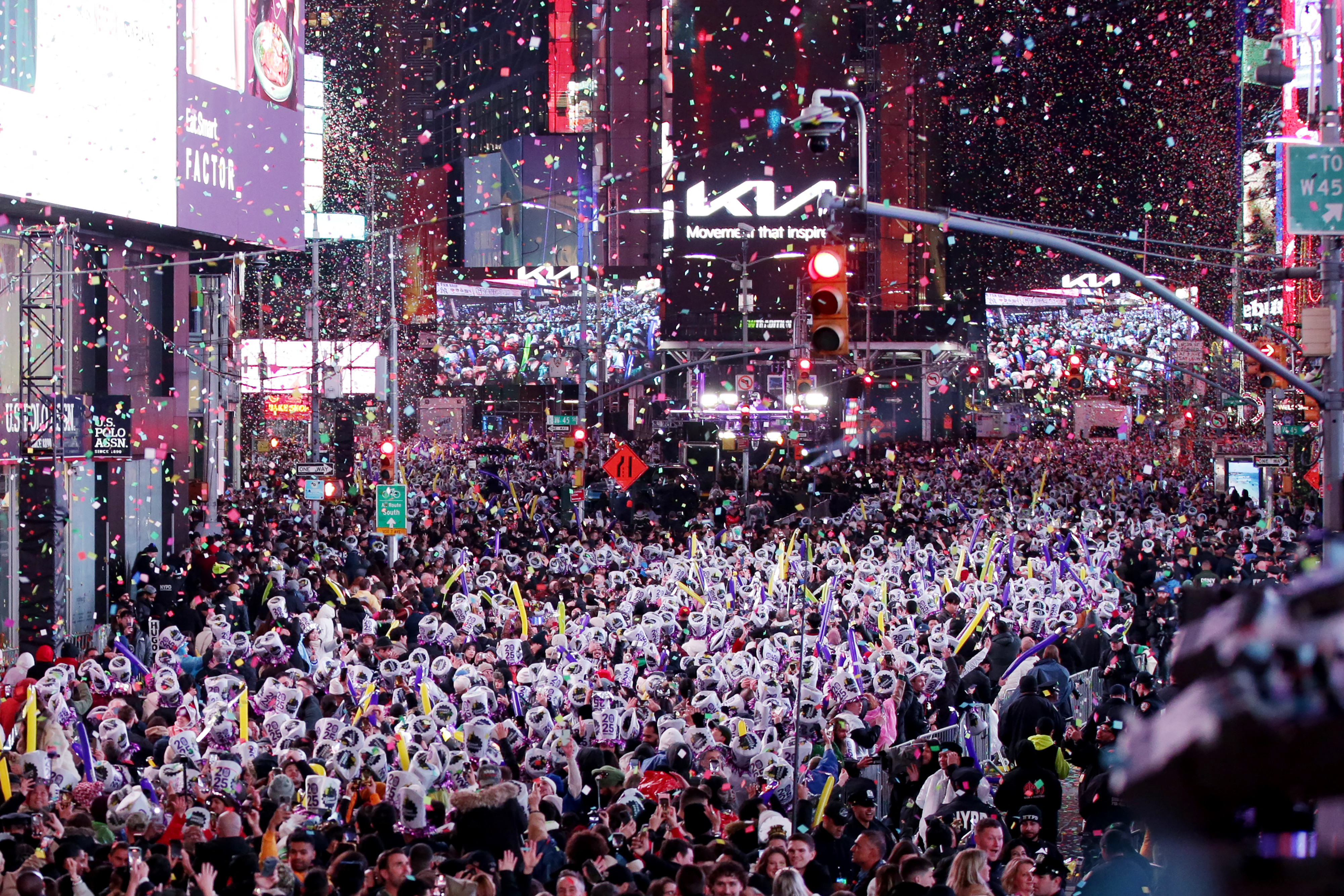 Celebrations as the world begins to welcome the New Year