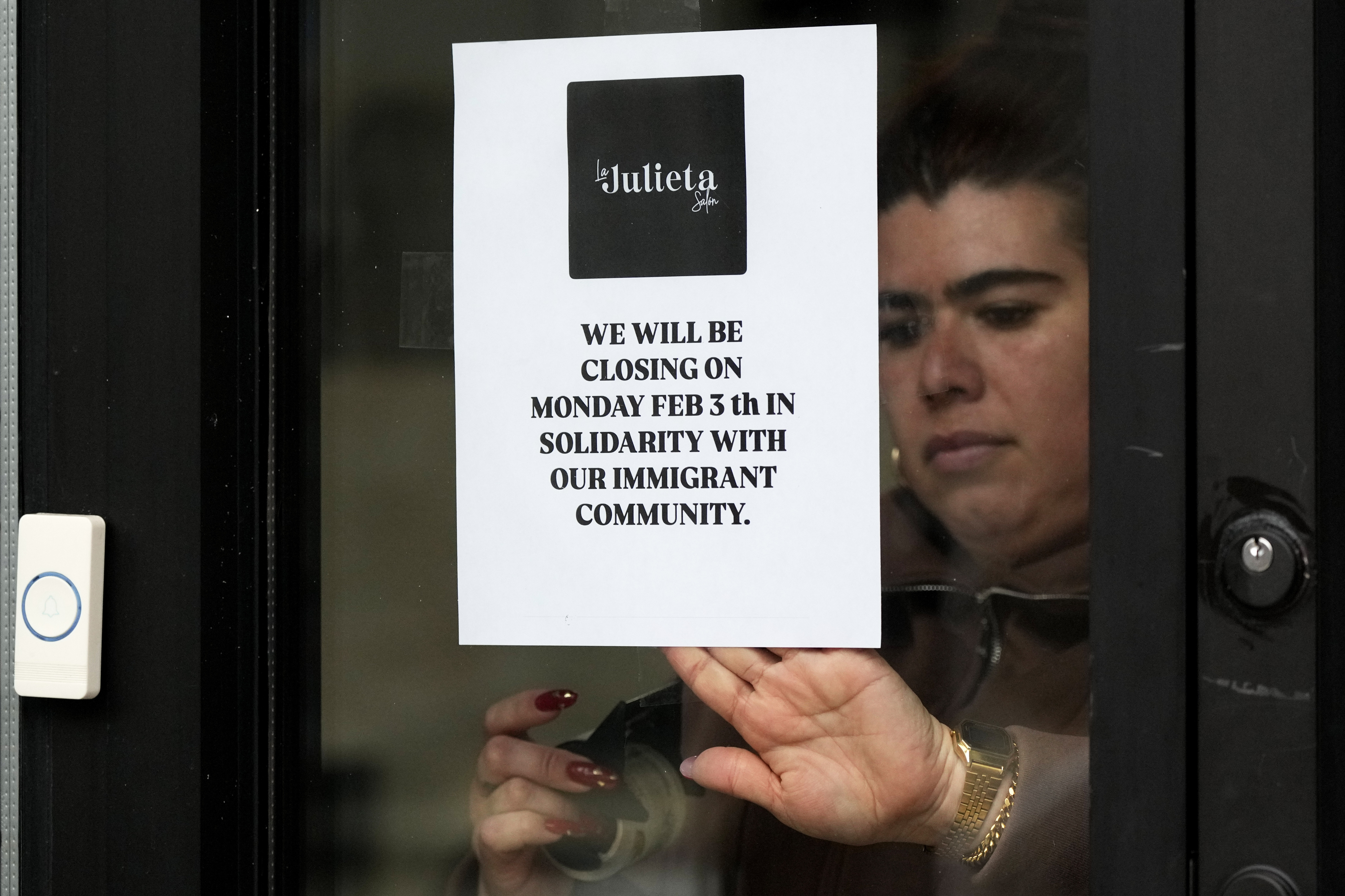 Some US businesses close in a 'day without immigrants'