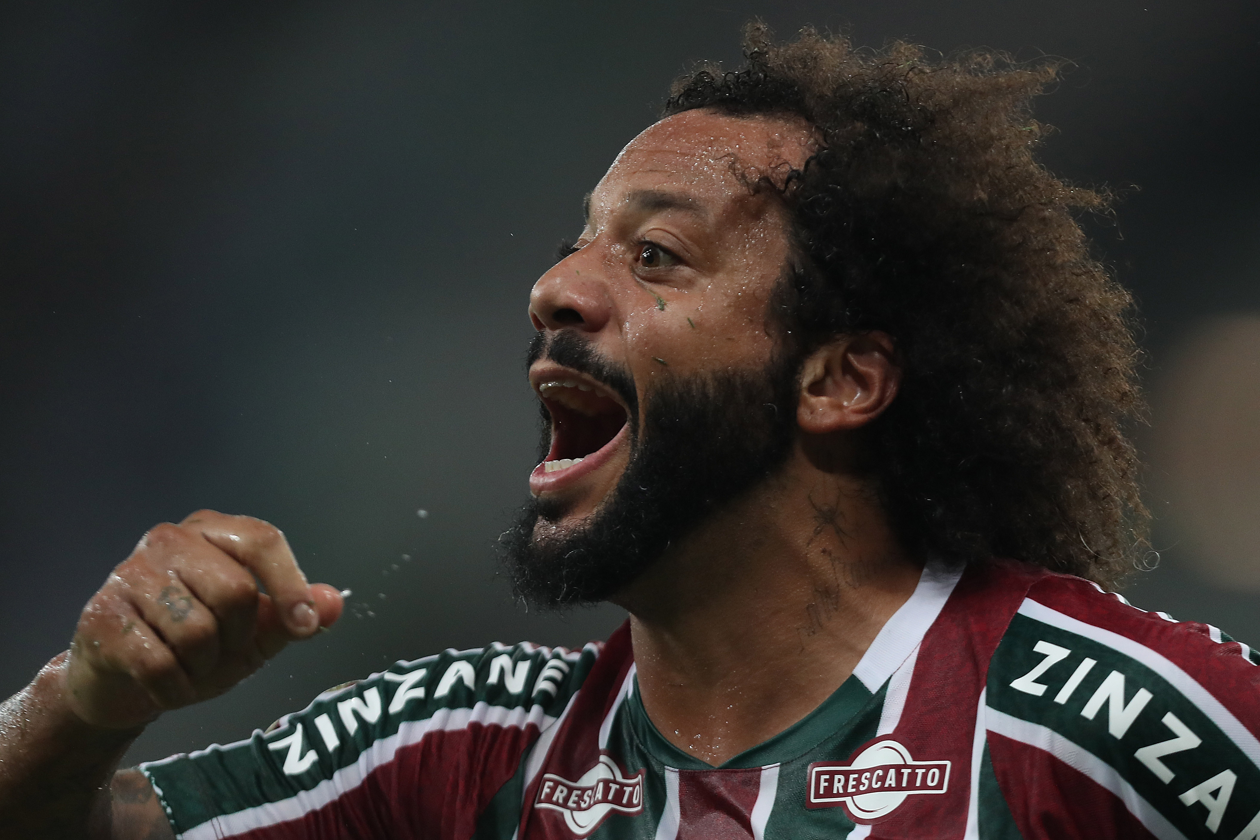 Marcelo reacts.