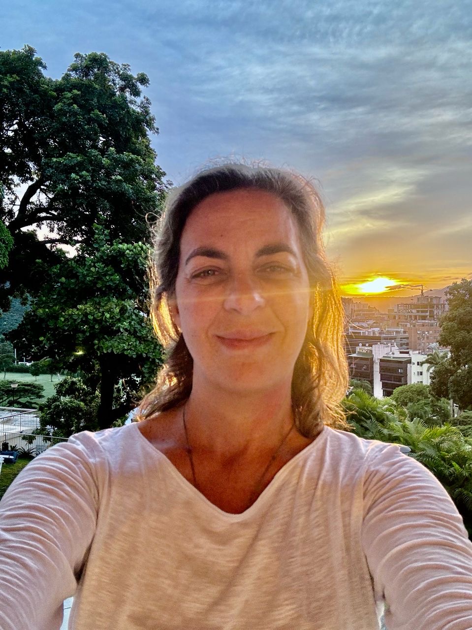 Since her confinement in the embassy, waking up early to watch the sunrise has been part of Magalli Meda's routine [Courtesy of Magalli Meda]
