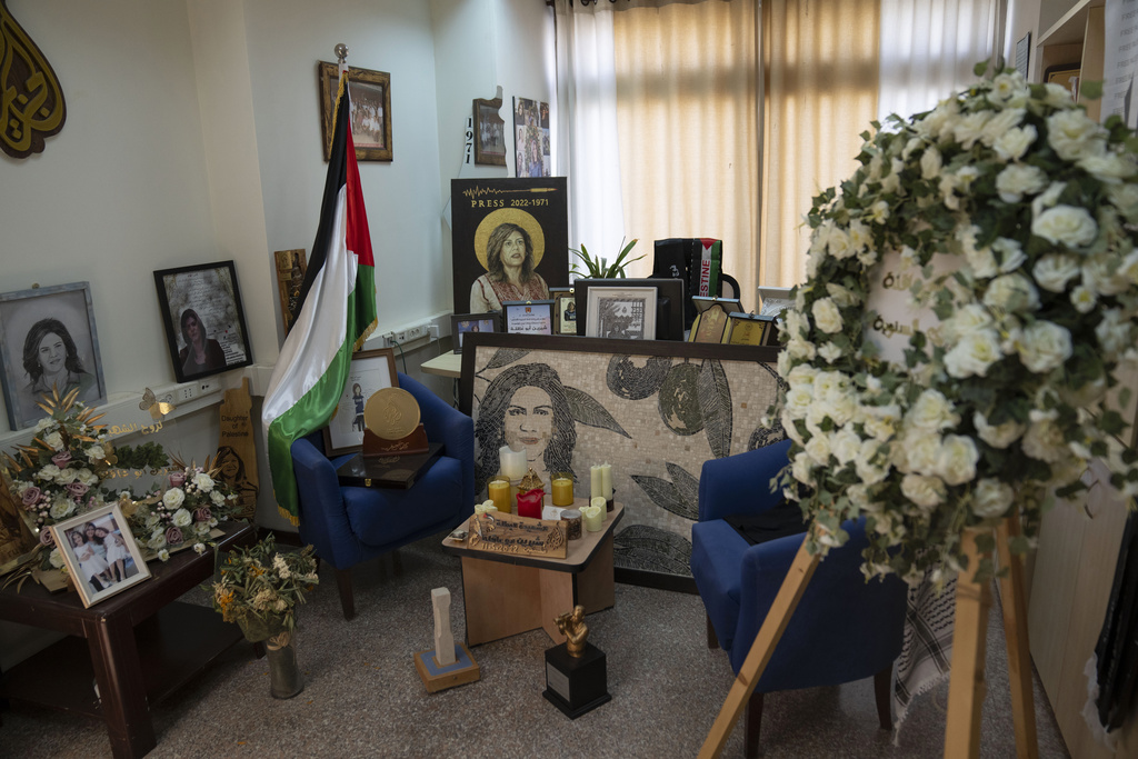Former office of the late Shireen Abu Akleh