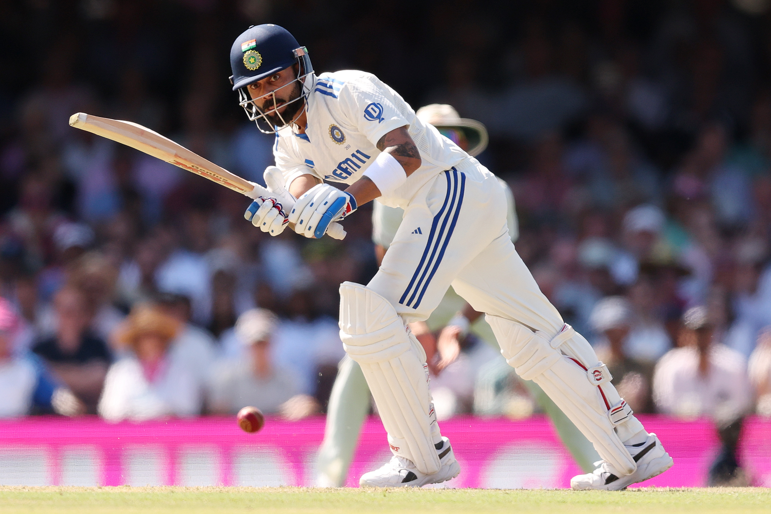 Virat Kohli in action.