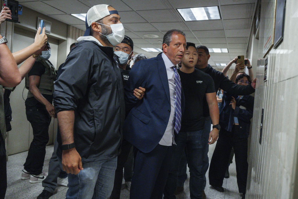 Brad Lander under arrest