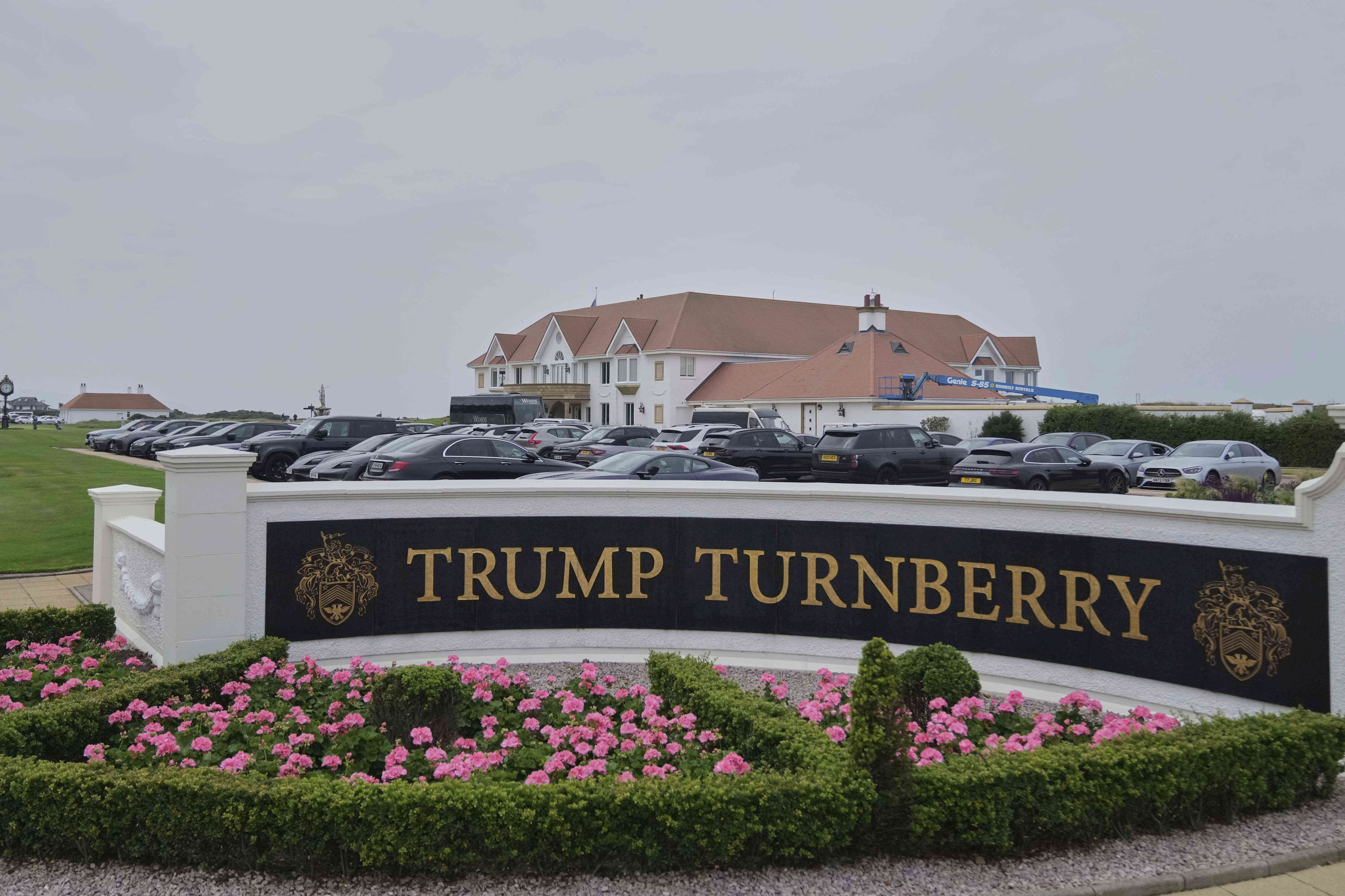 A view of Trump’s Turnberry golf course in Scotland on Wednesday, July 23, 2025
