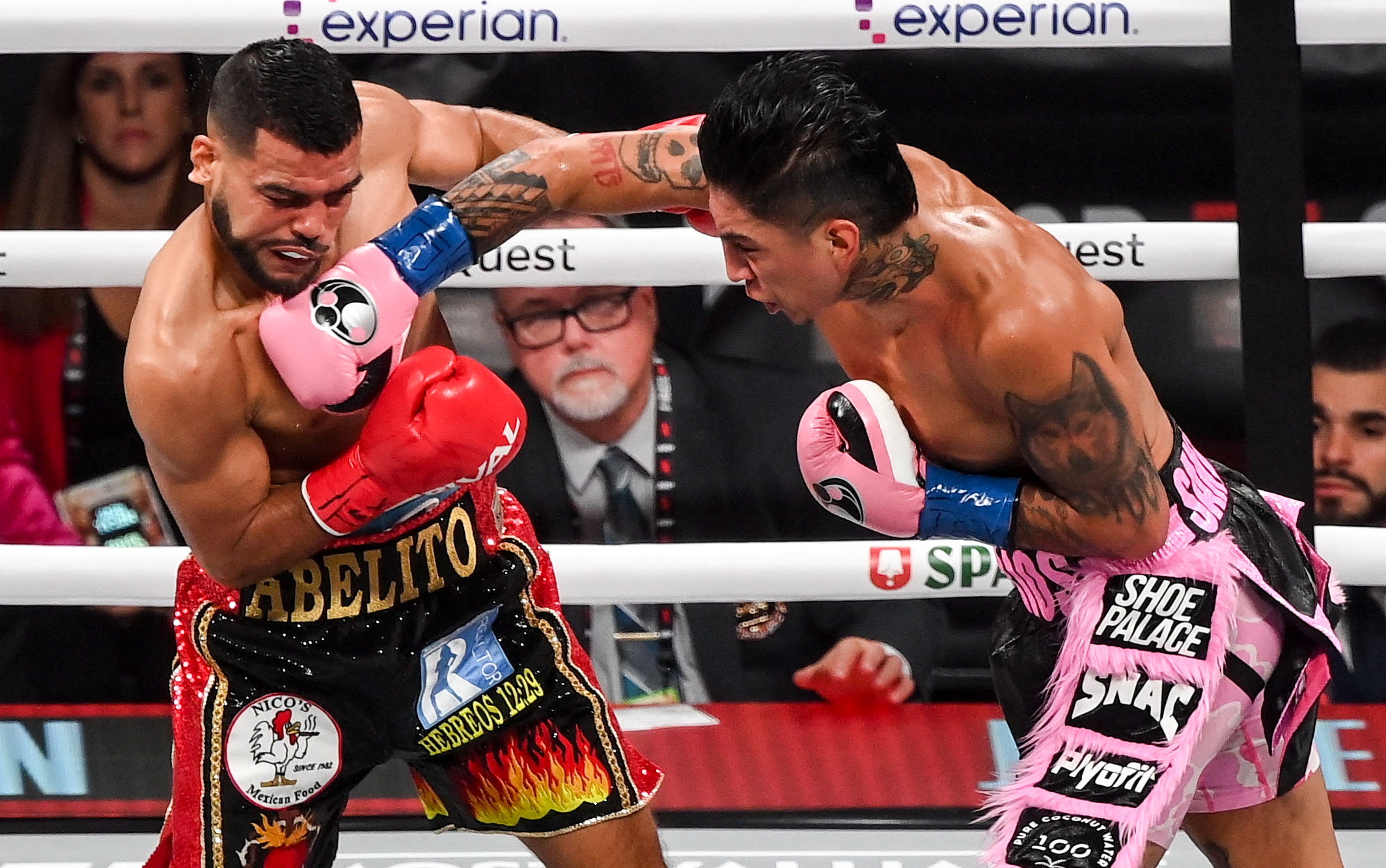 Mario Barrios, right, and Abel Ramos in action.
