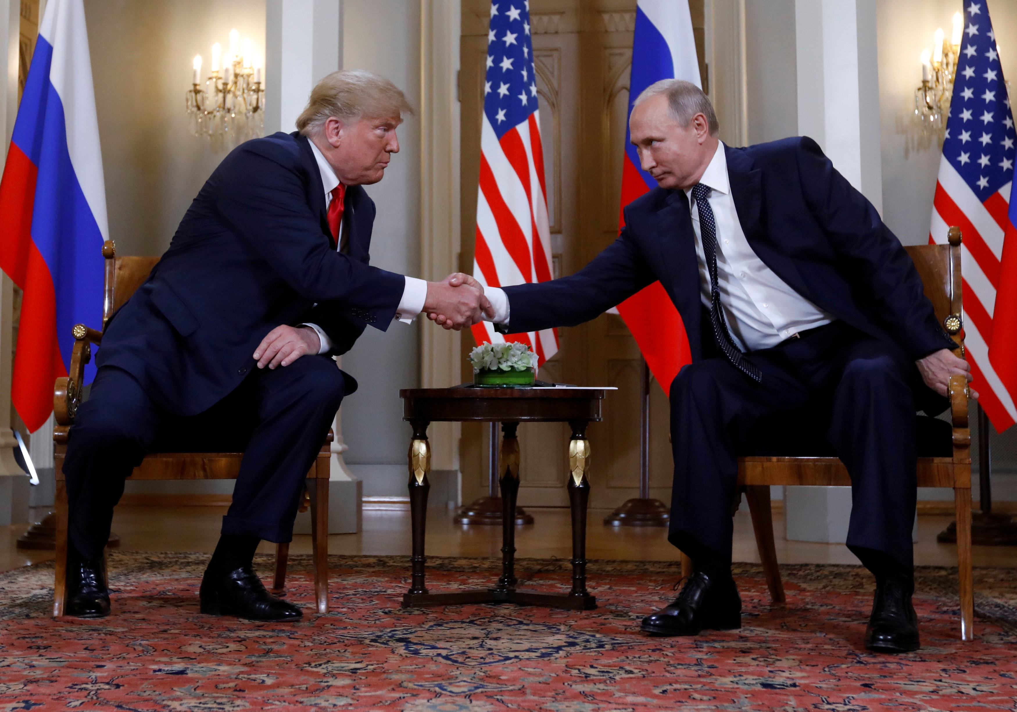 Vladimir Putin's meetings with US presidents over the years