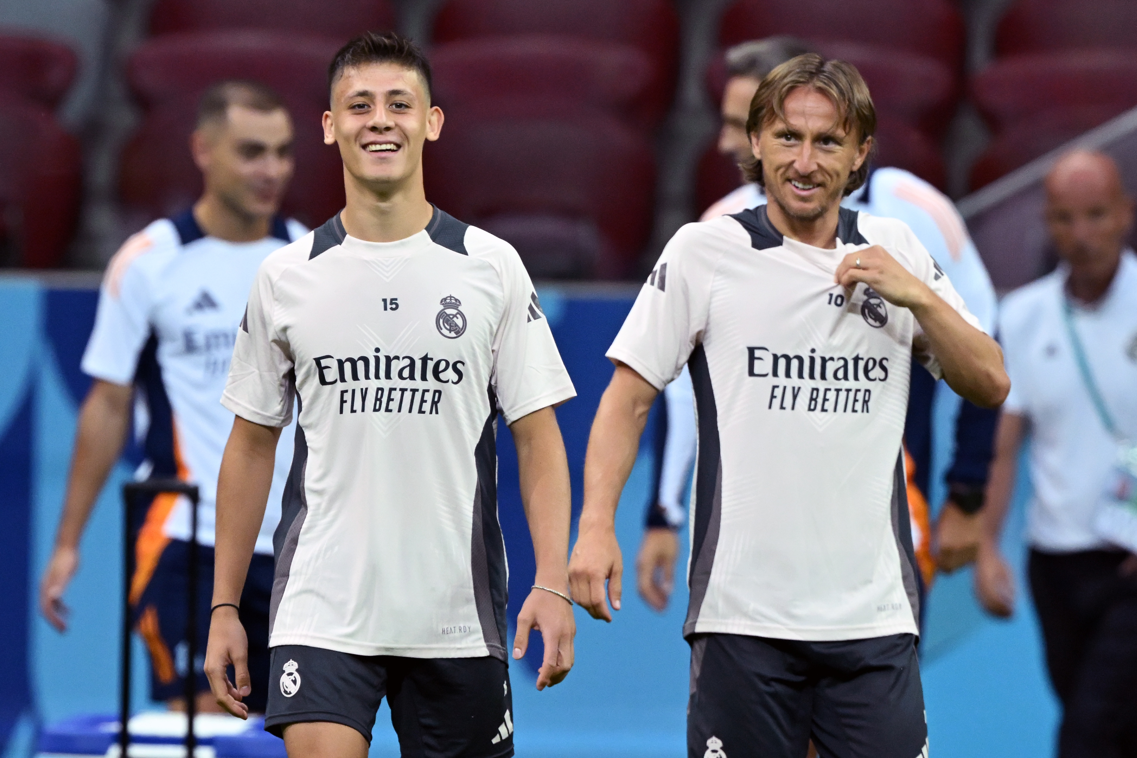 Turkish sensation Arda Guler, left, will try to fill the large playmaking gap created by Luka Modric’s departure from Real Madrid