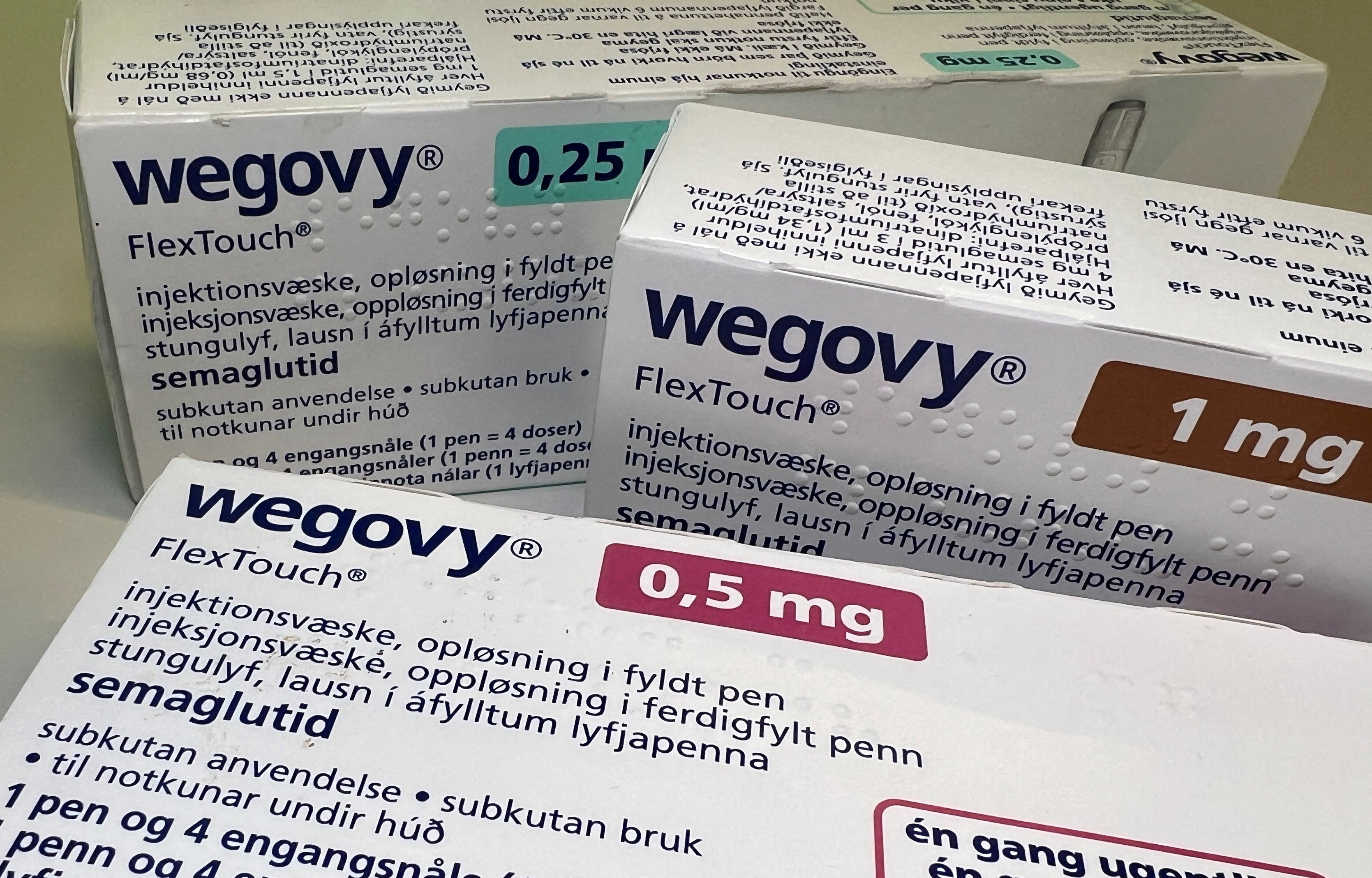 Shares of Novo Nordisk, which once had the highest market capitalisation of any company in Europe, have fallen by 46 percent since this time last year. [File: Victoria Klesty / Reuters]