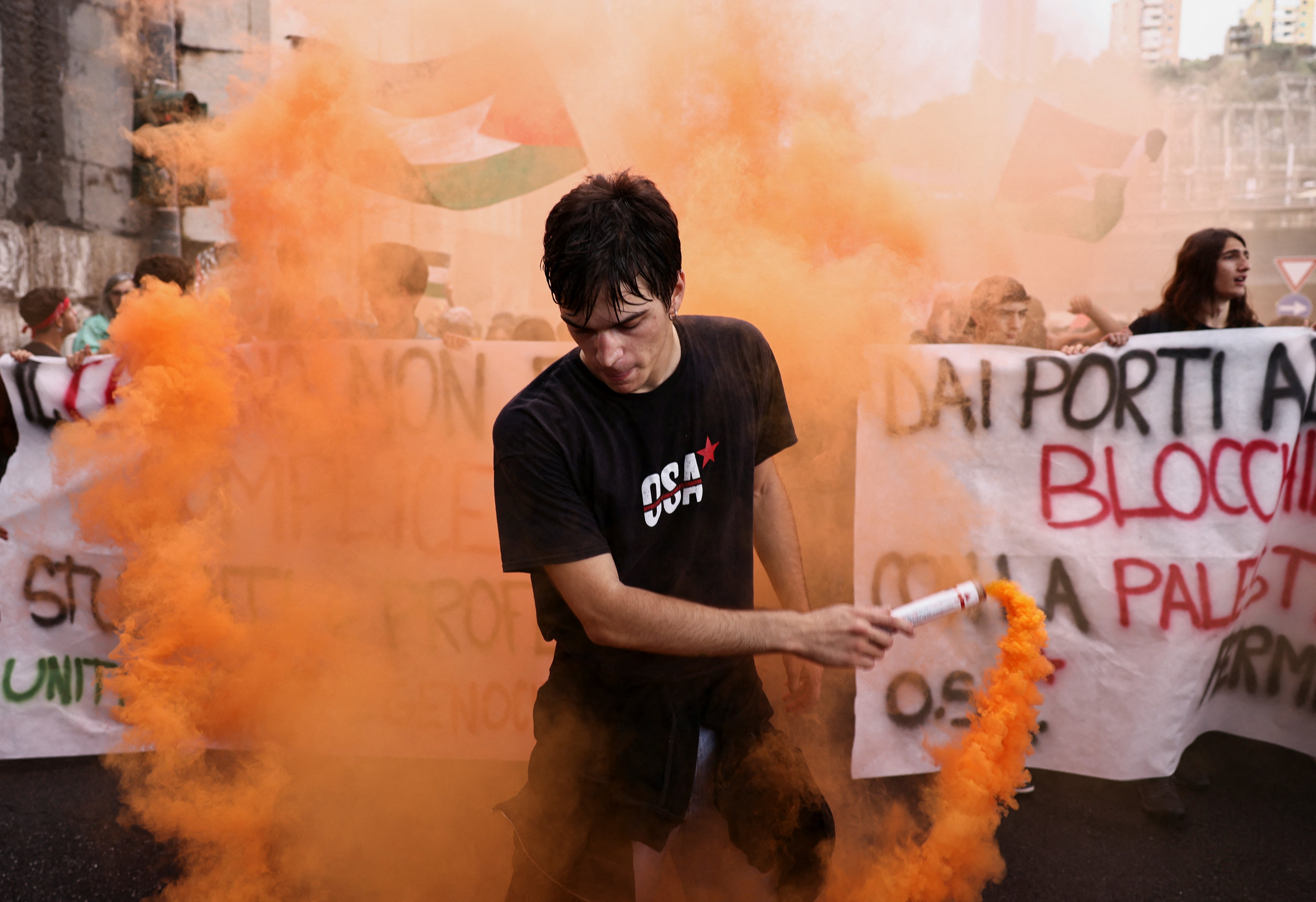 Italy Gaza Strike