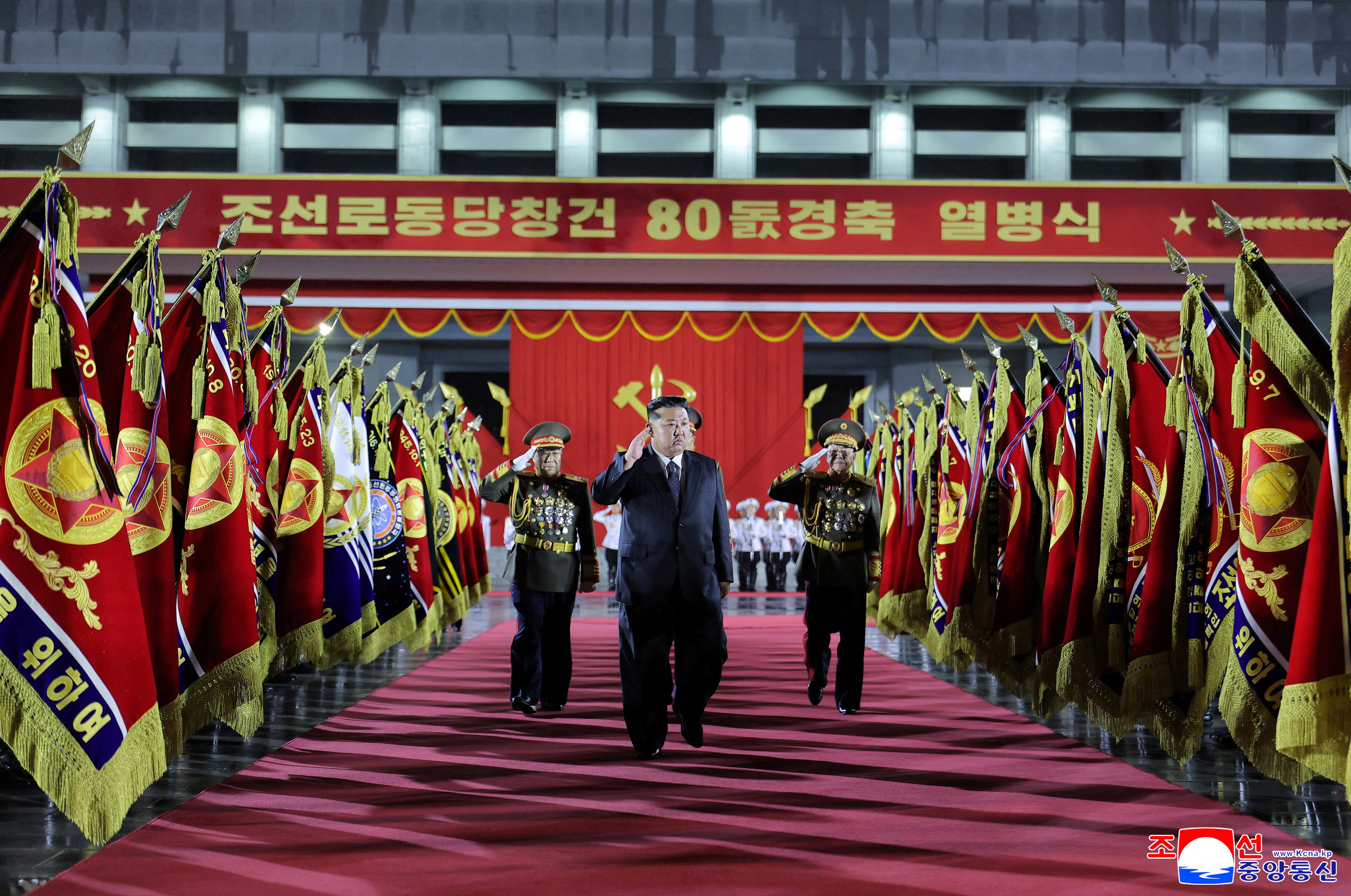 Kim showcases new missile in grand North Korean military parade