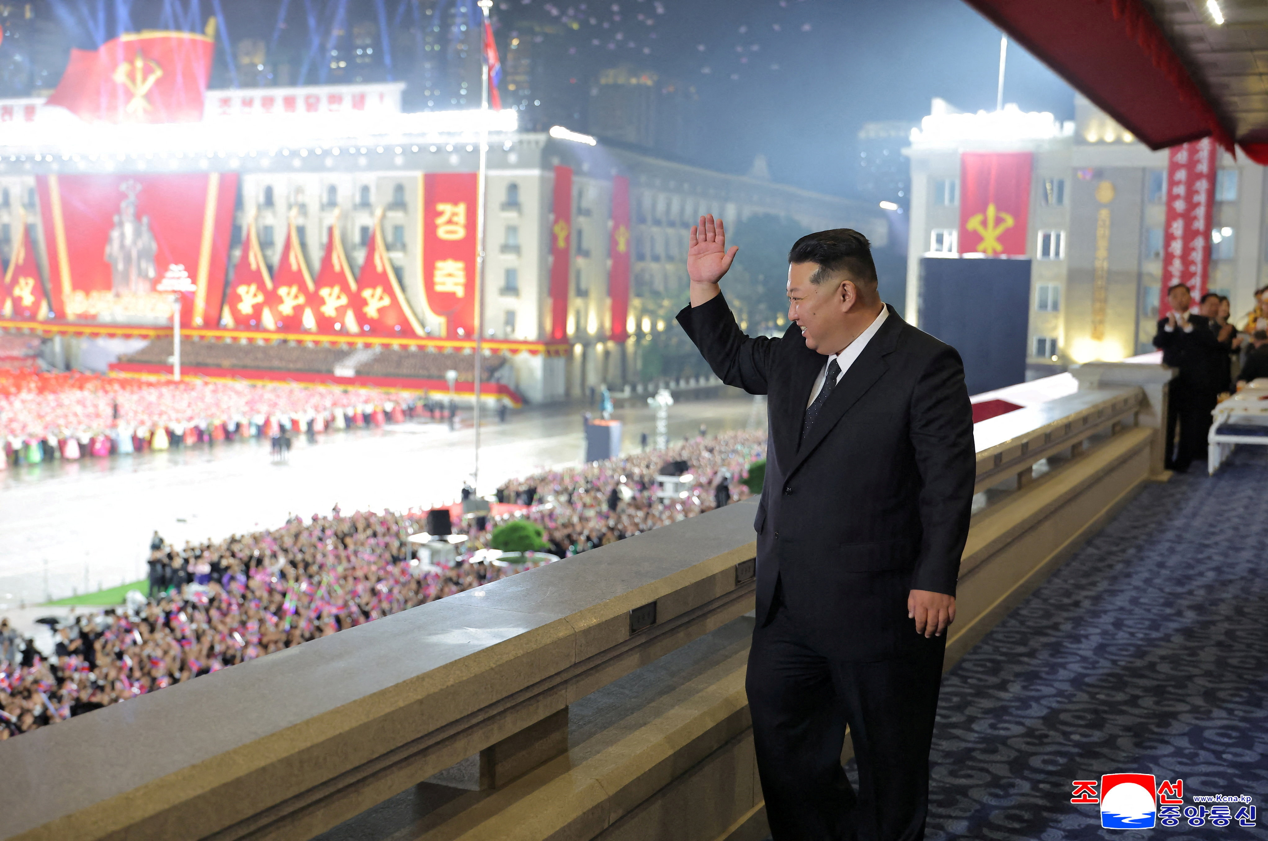 Kim showcases new missile in grand North Korean military parade