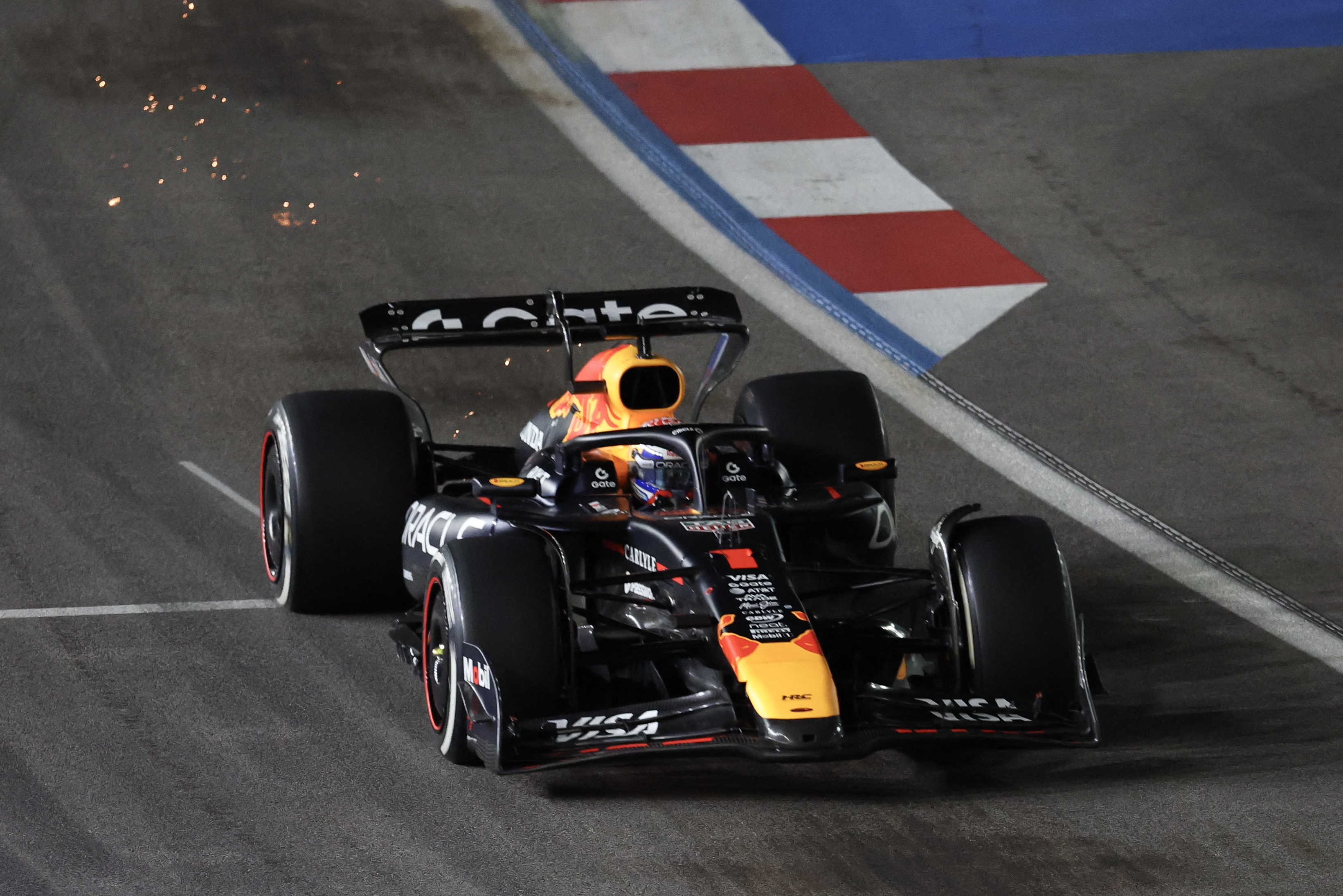Max Verstappen in action.