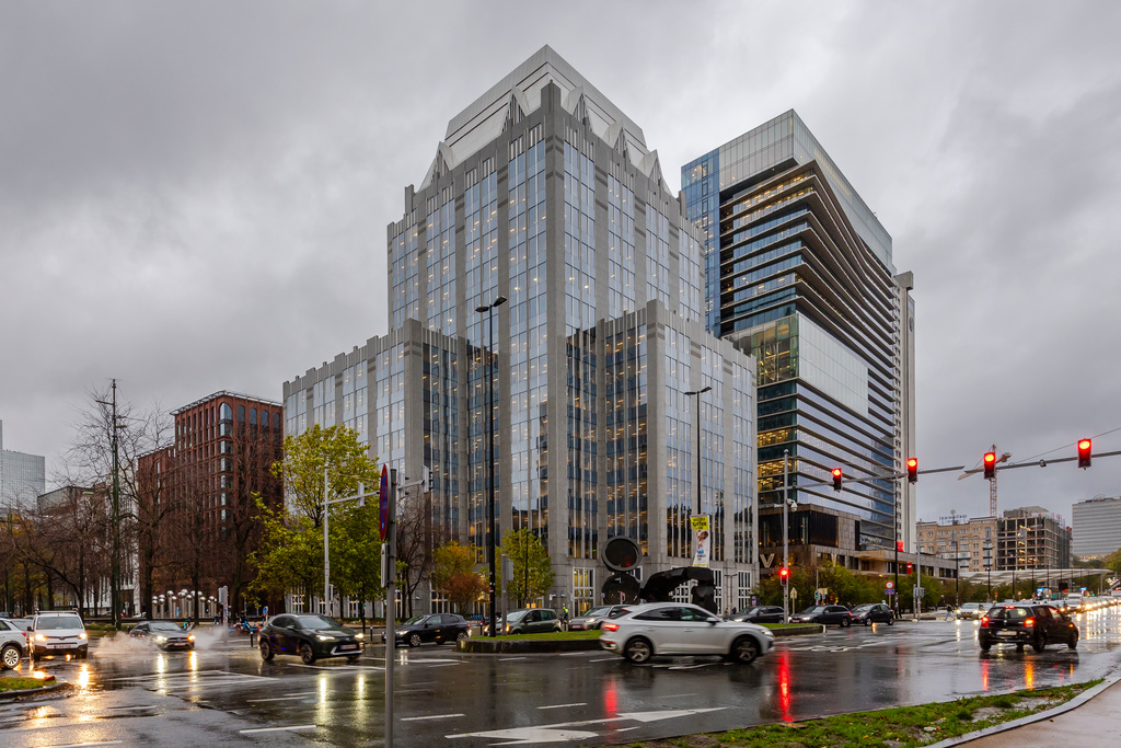 A view of the headquarters of Euroclear in Brussels.