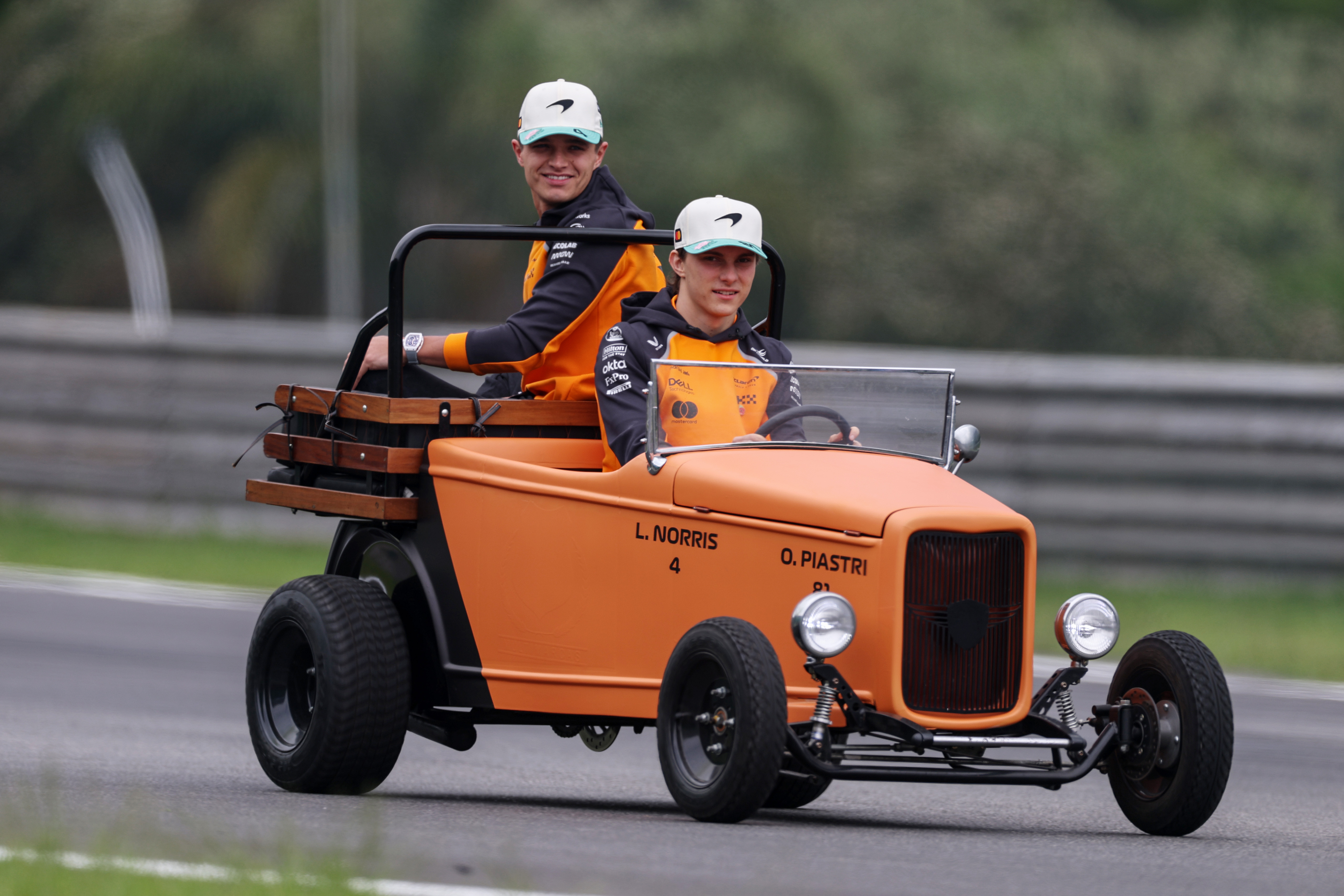 McLaren says there are no team orders for who wins at the Abu Dhabi Grand Prix, which means their world title-contending drivers Norris, left, and Piastri, will be battling each other as much as Red Bull’s Verstappen